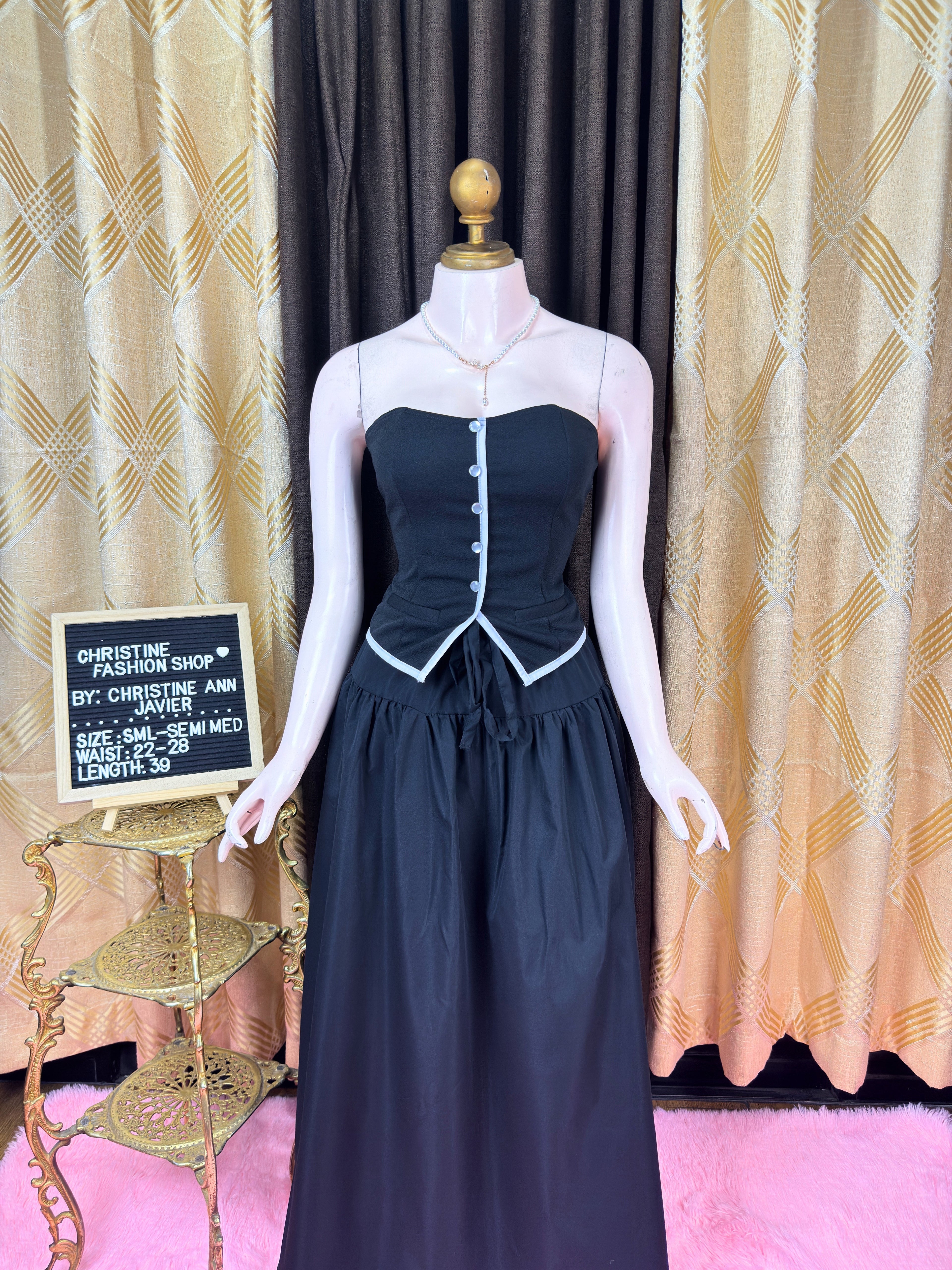 Long Skirt Vest Coords