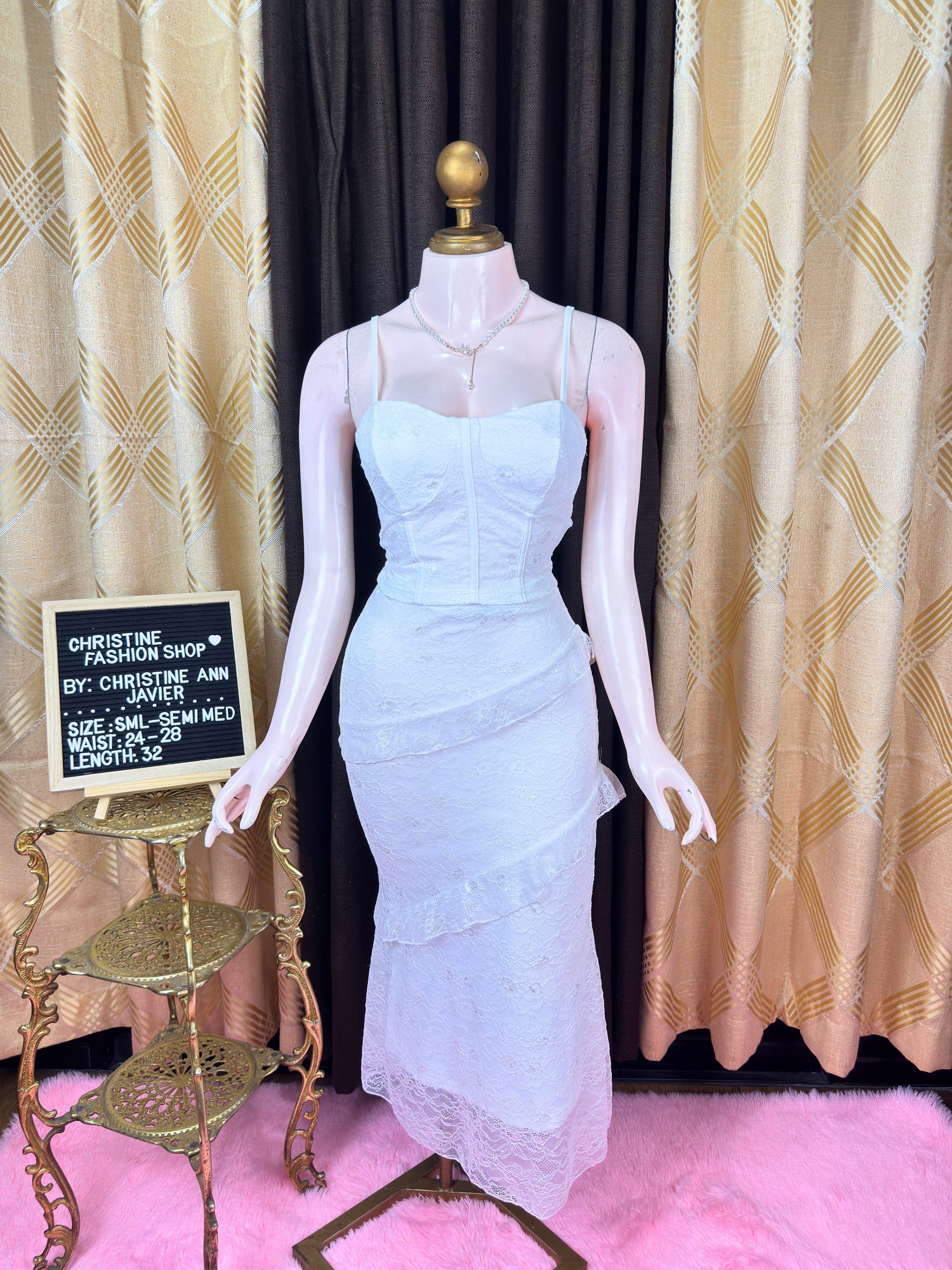 Fancy White Lace Coords