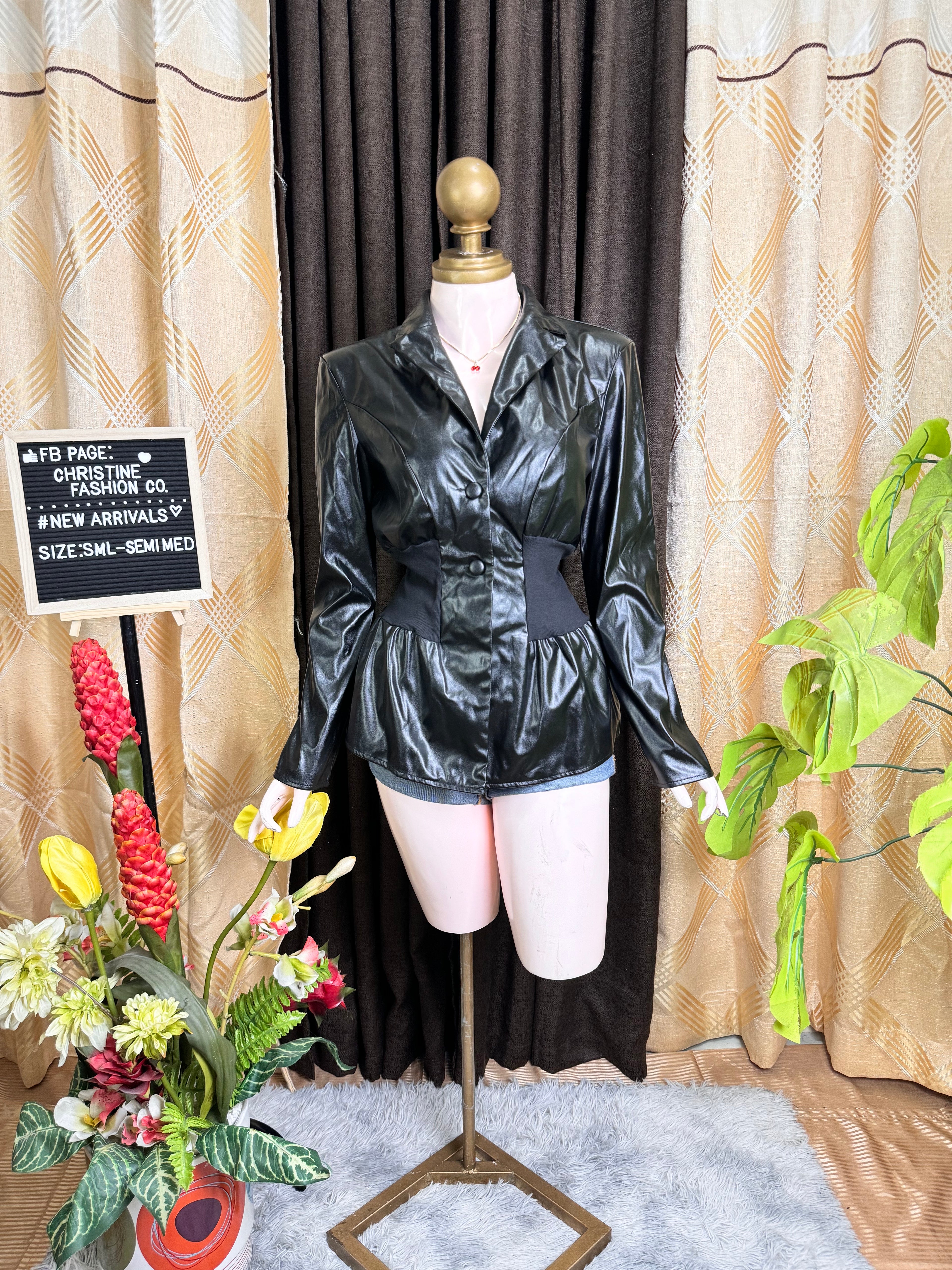 Black Leather Top Outfit