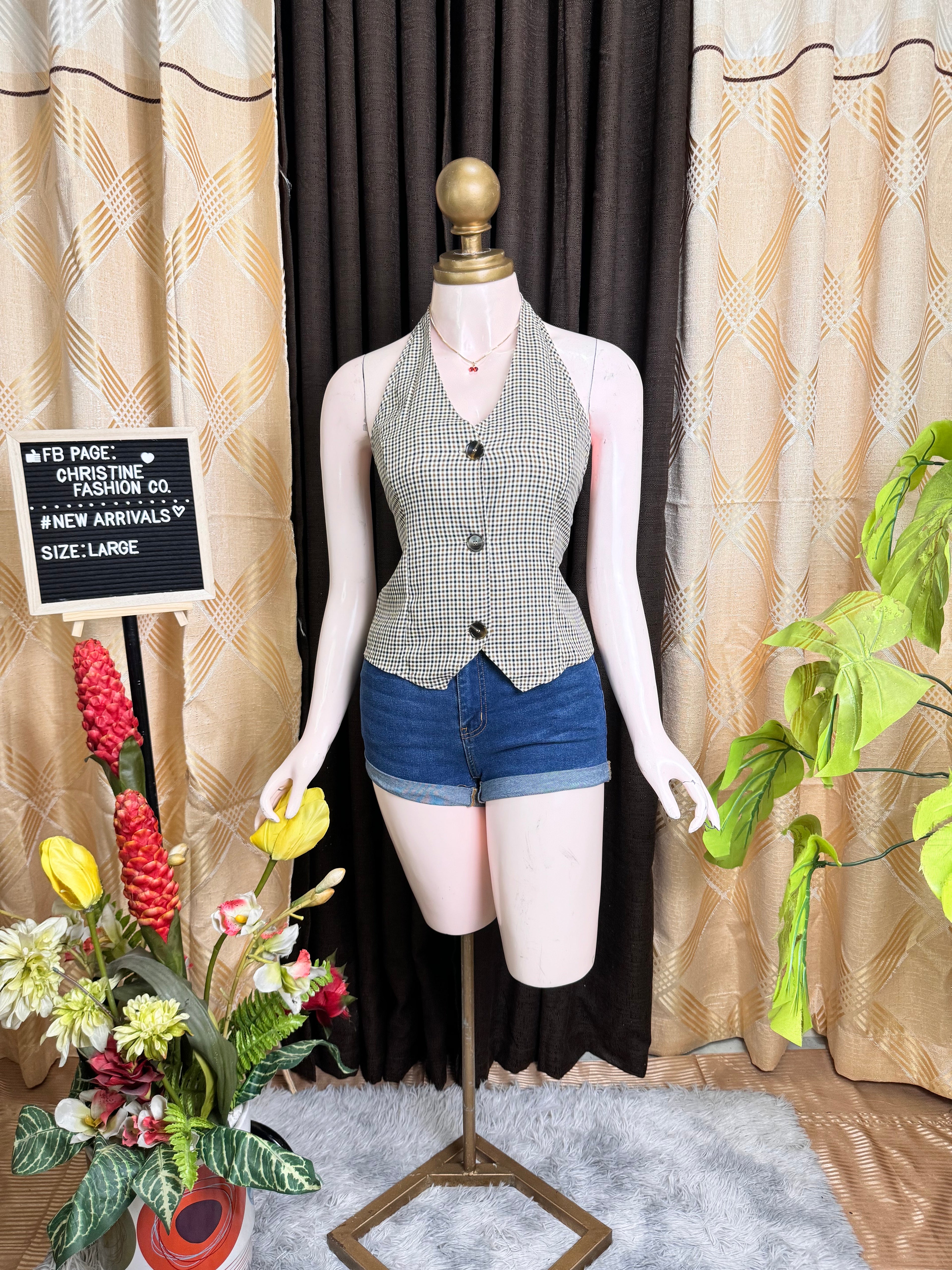 Fancy Checkered Vest