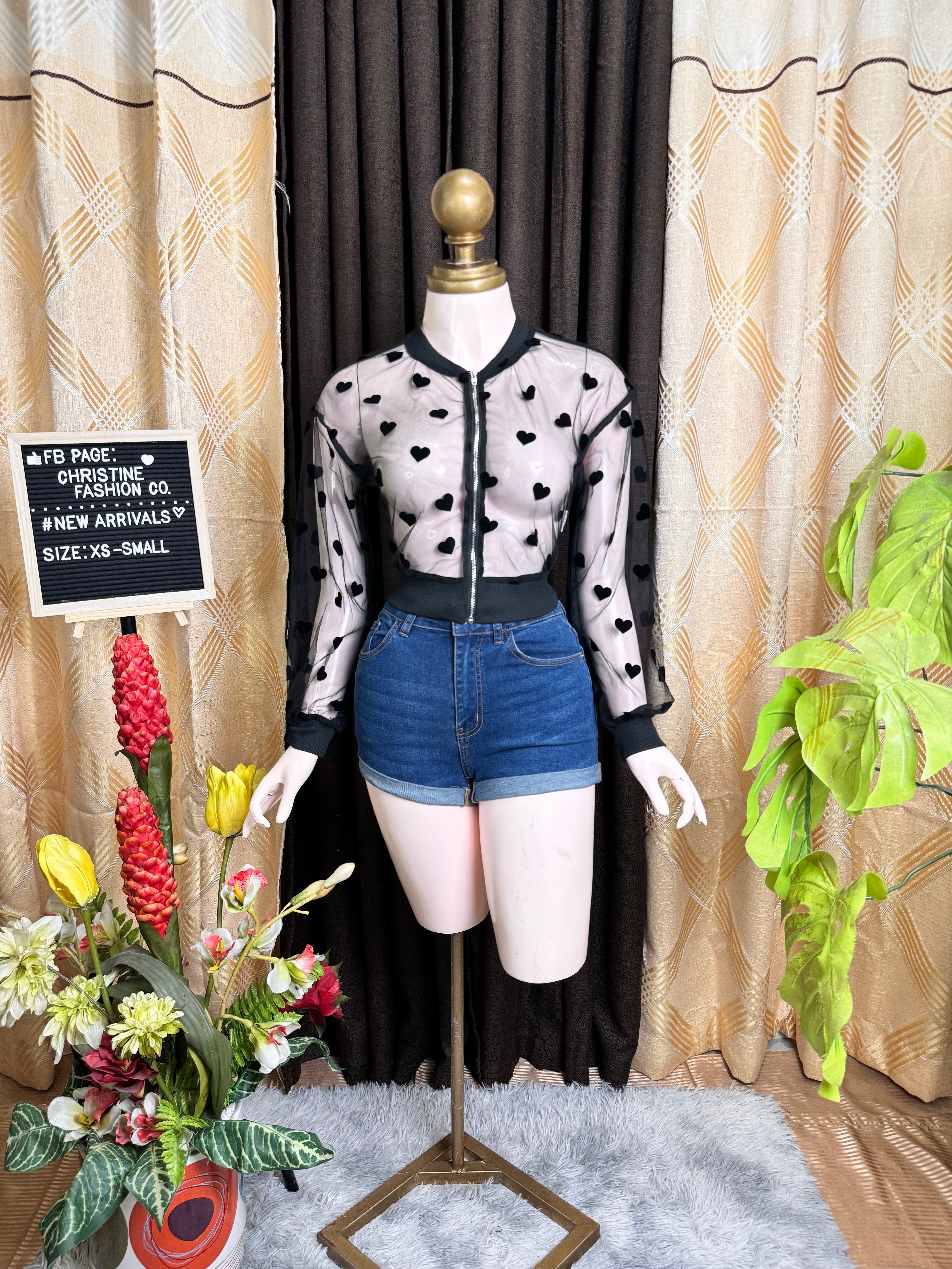 Black Mesh Top Outfit