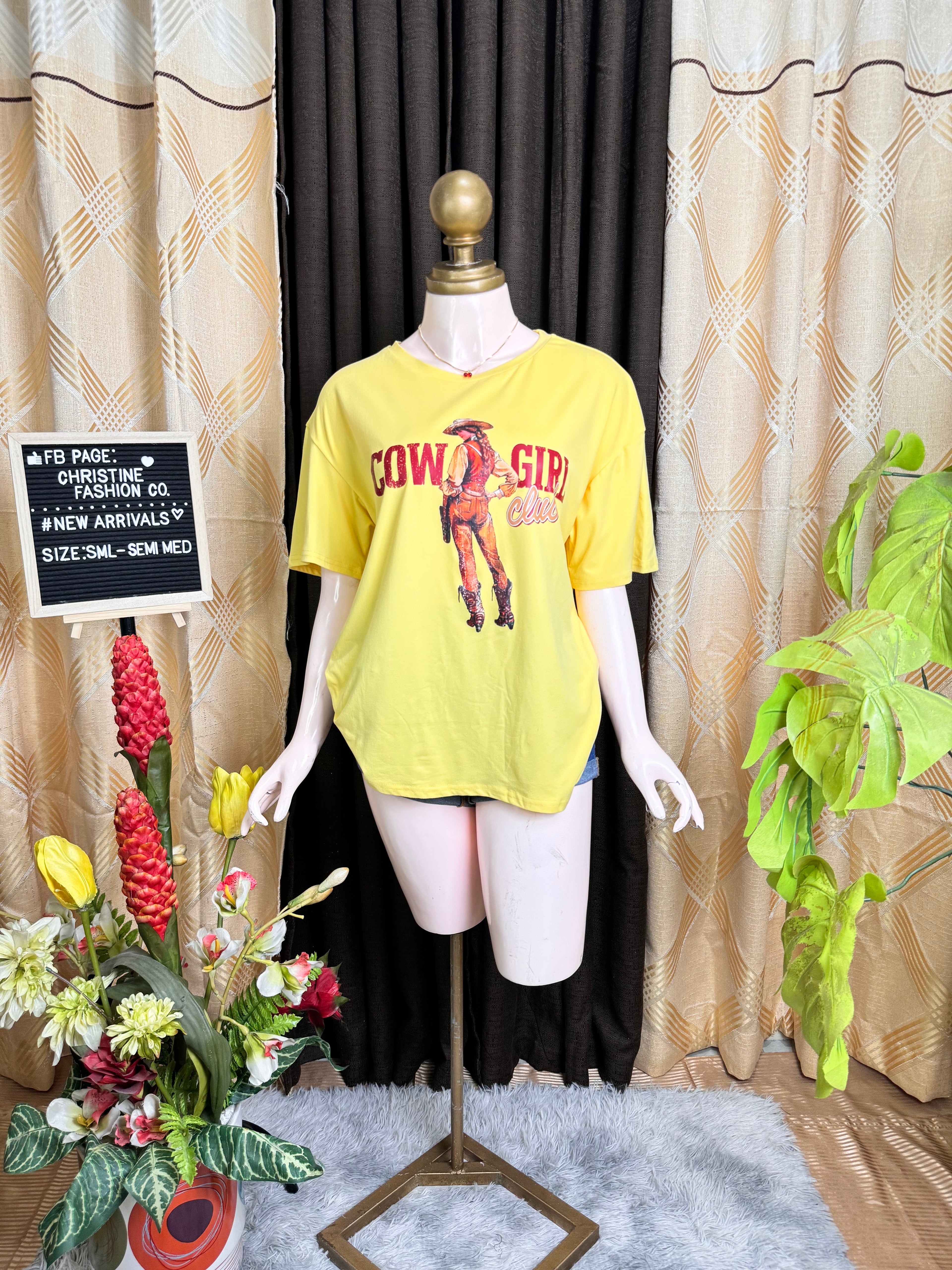 Yellow Classic Printed T-Shirt