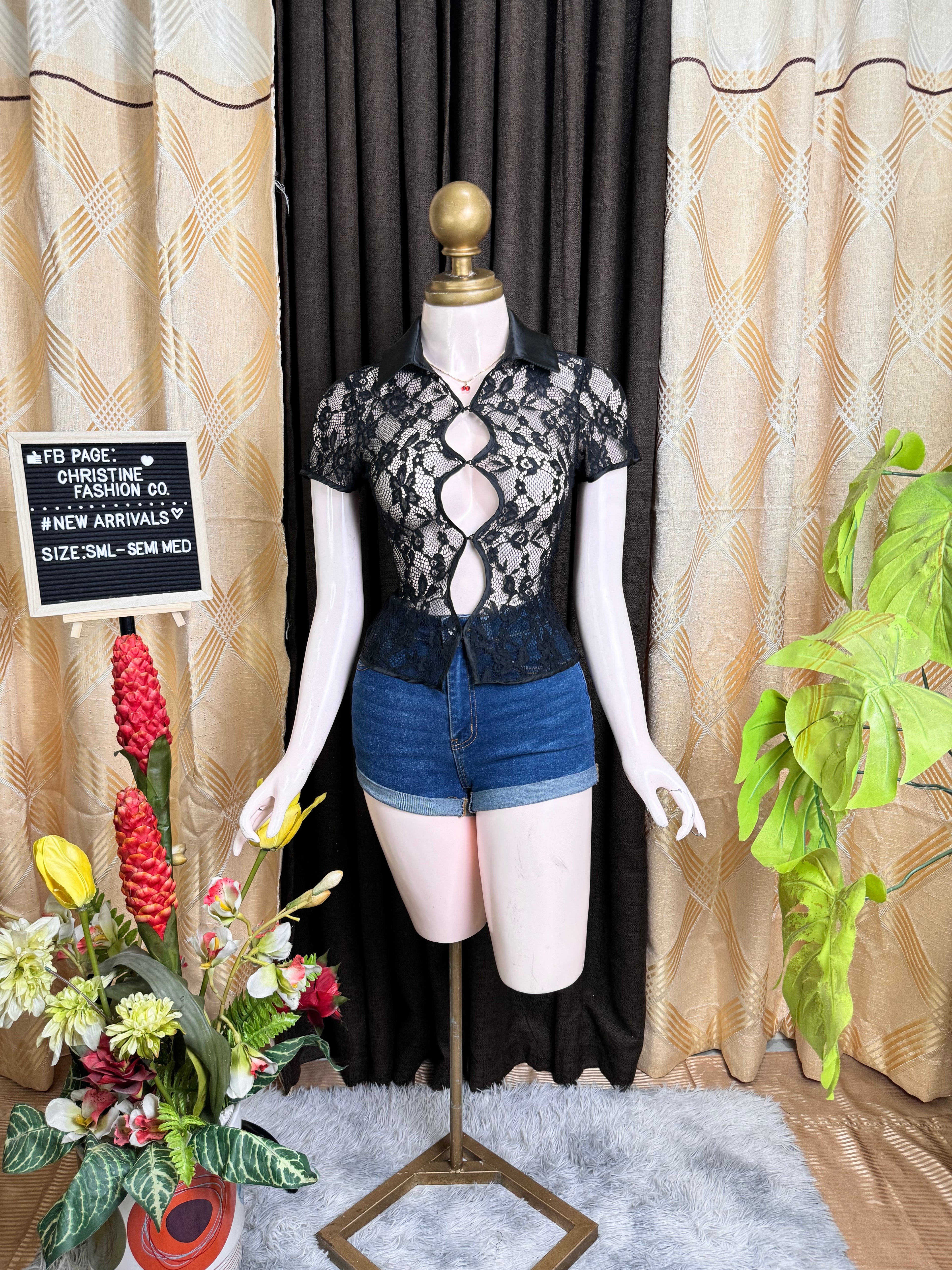 Black Mesh Top Outfit