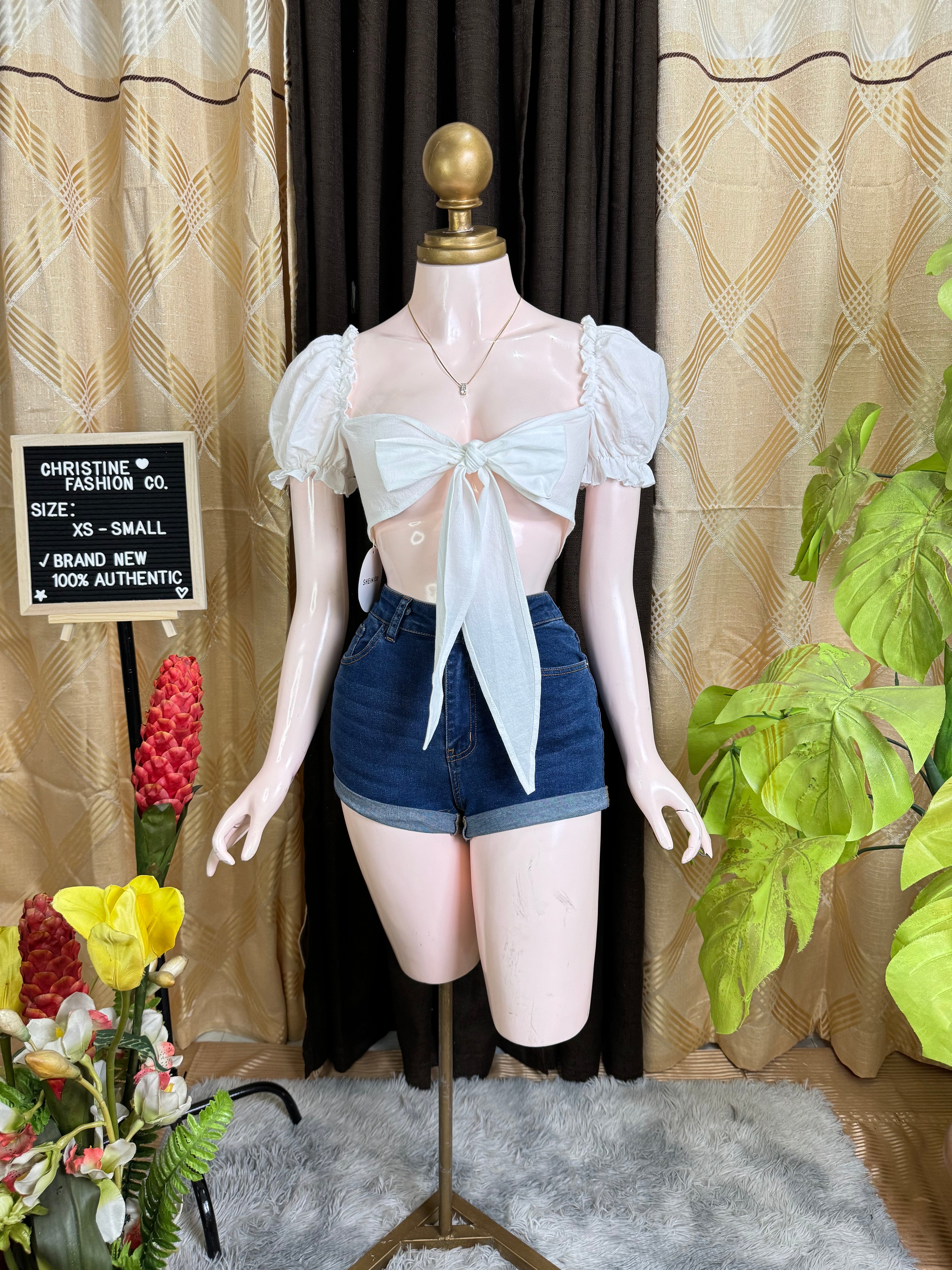 White Fancy Top Outfit