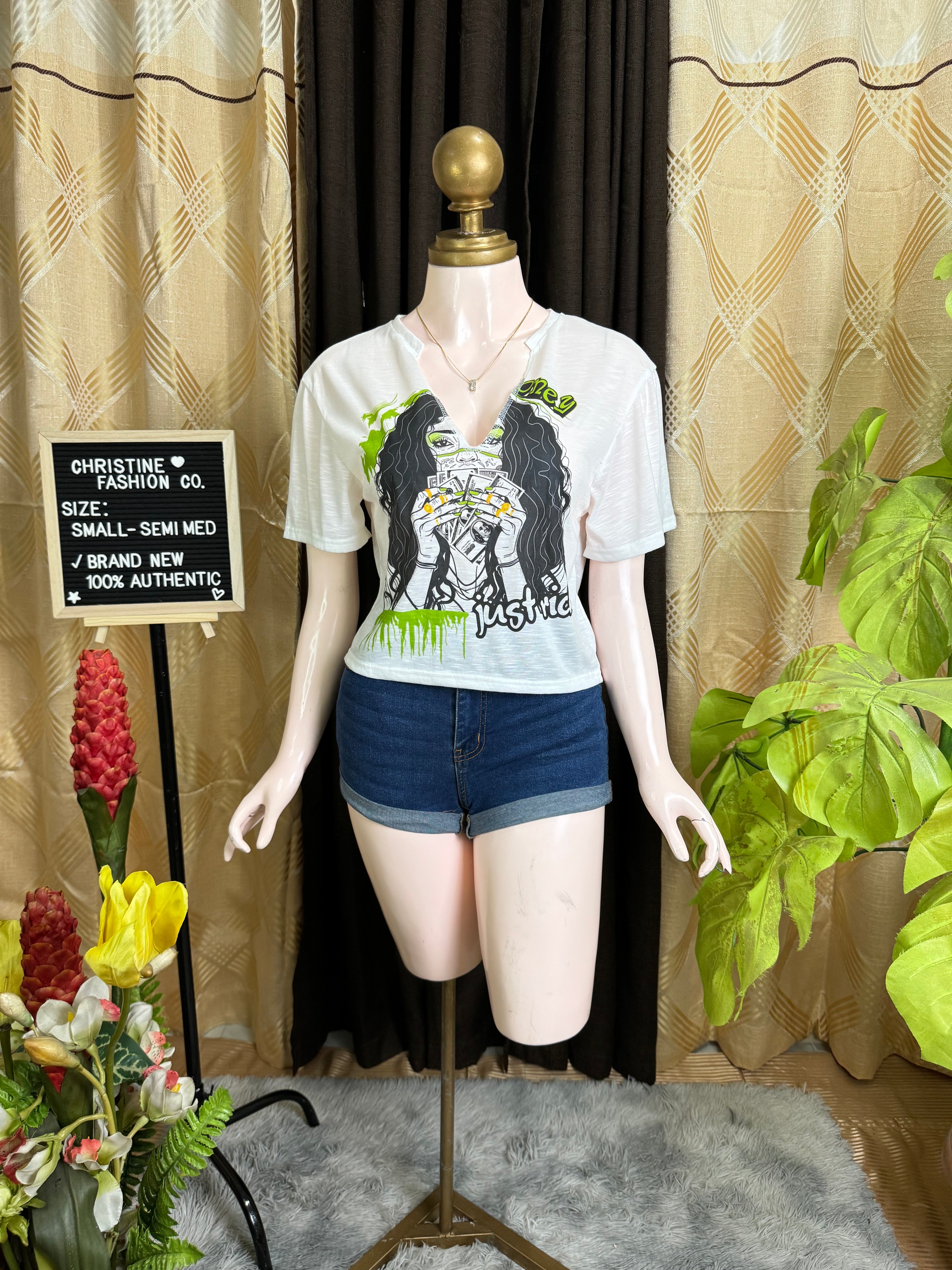 Classy Printed Top Outfit