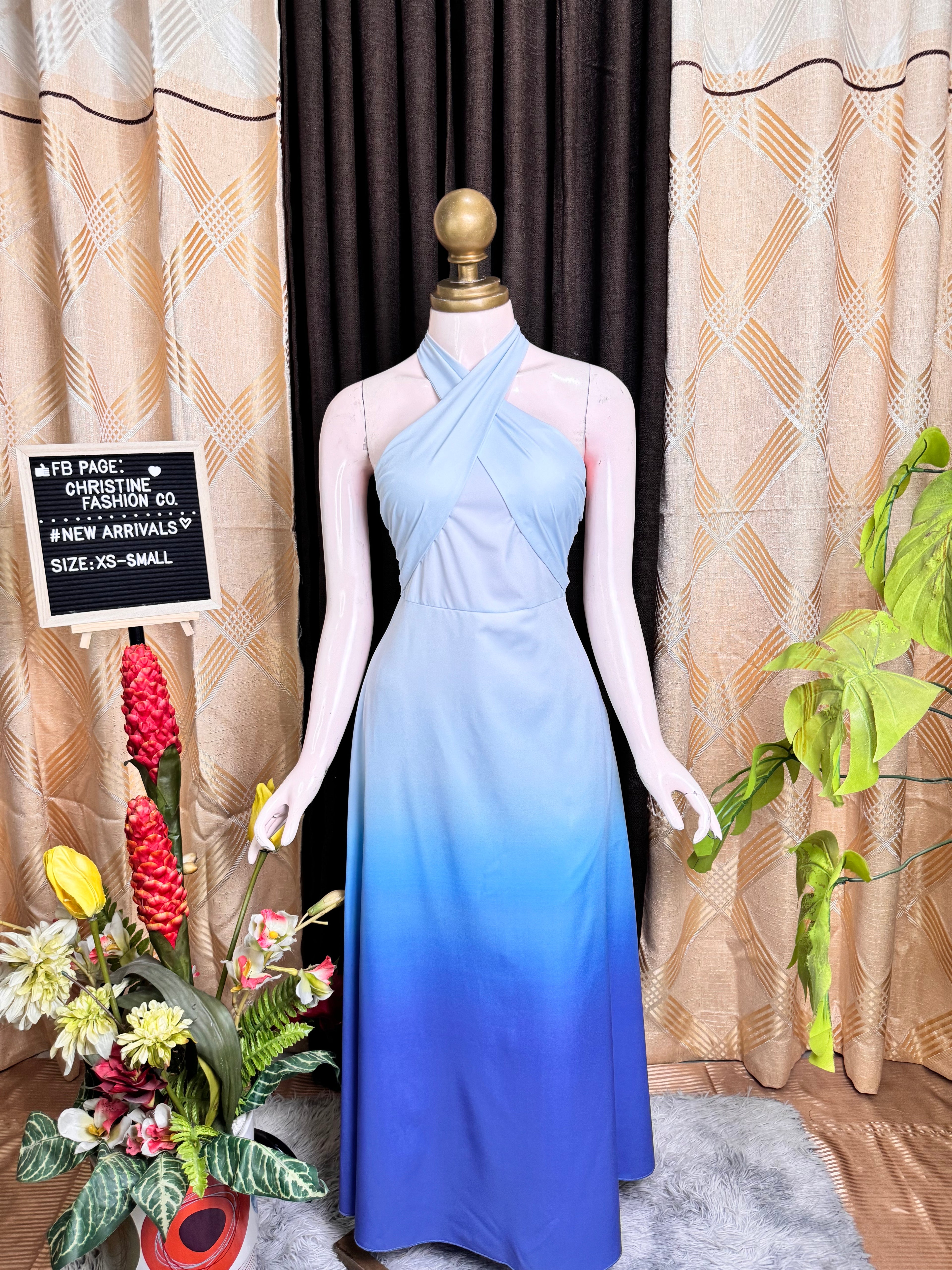 Fancy Tie-Die Long Dress