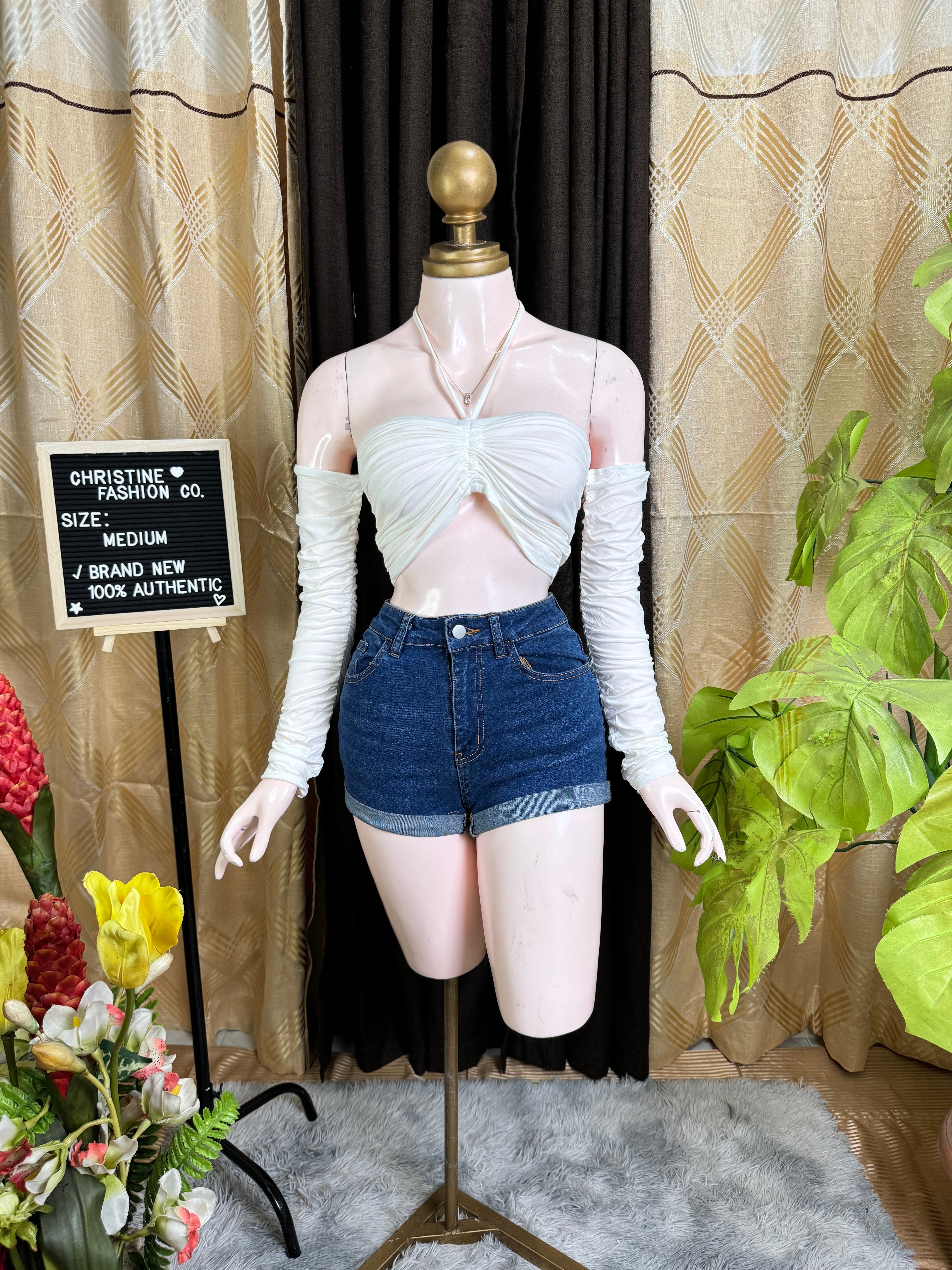 White Fancy Top Outfit