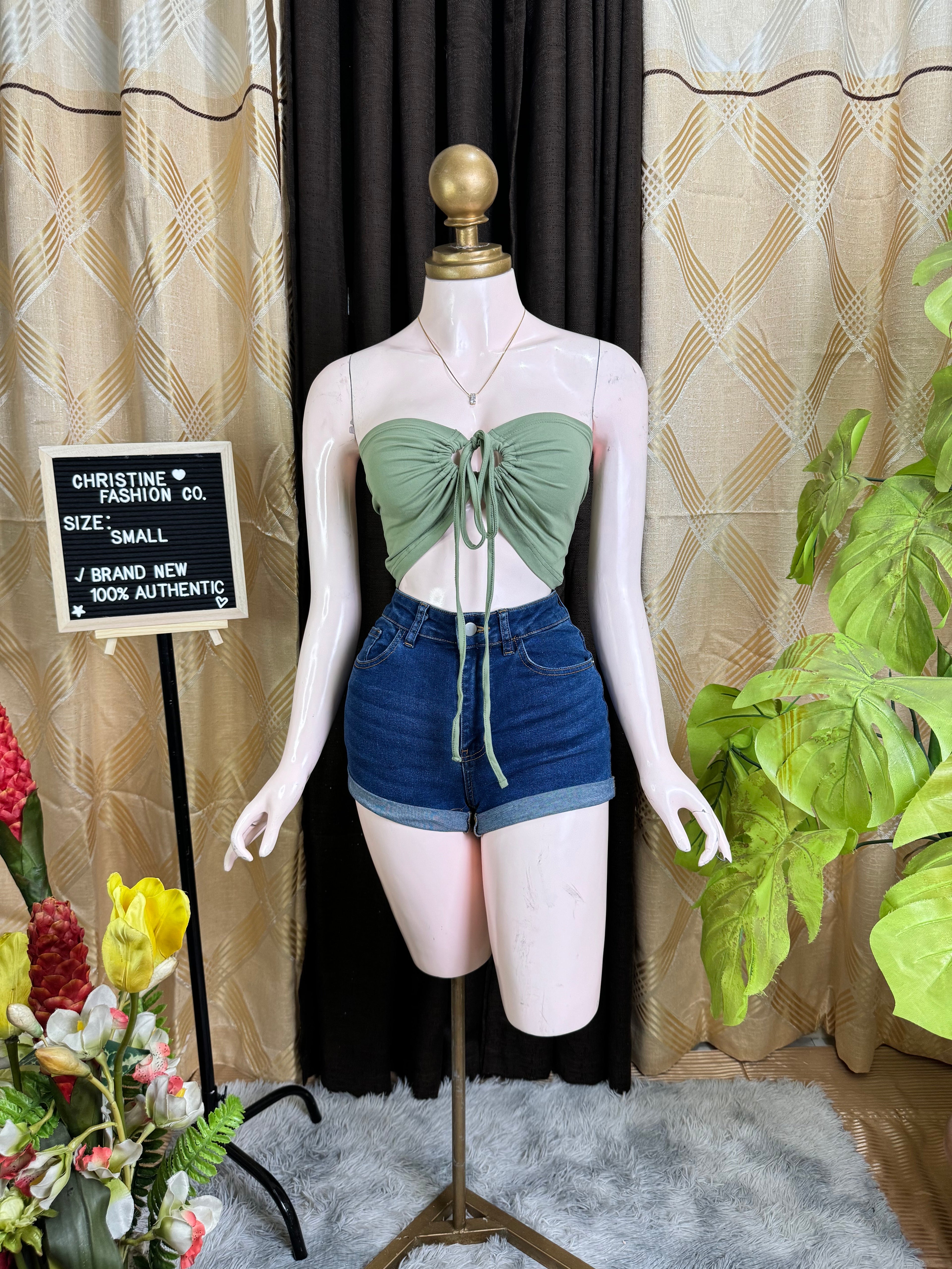 Sage Green Tube Outfit