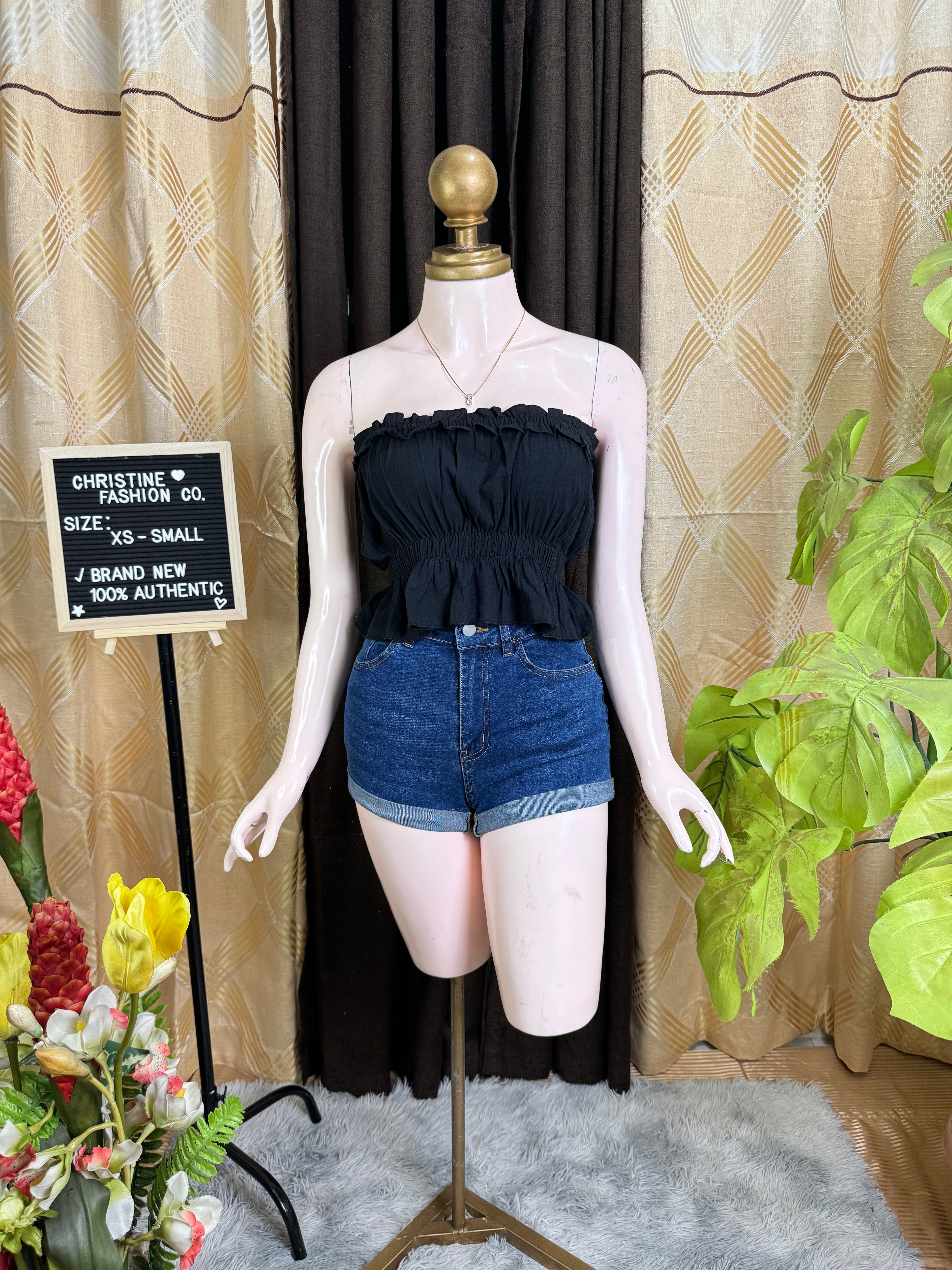 Black Tube Top Outfit