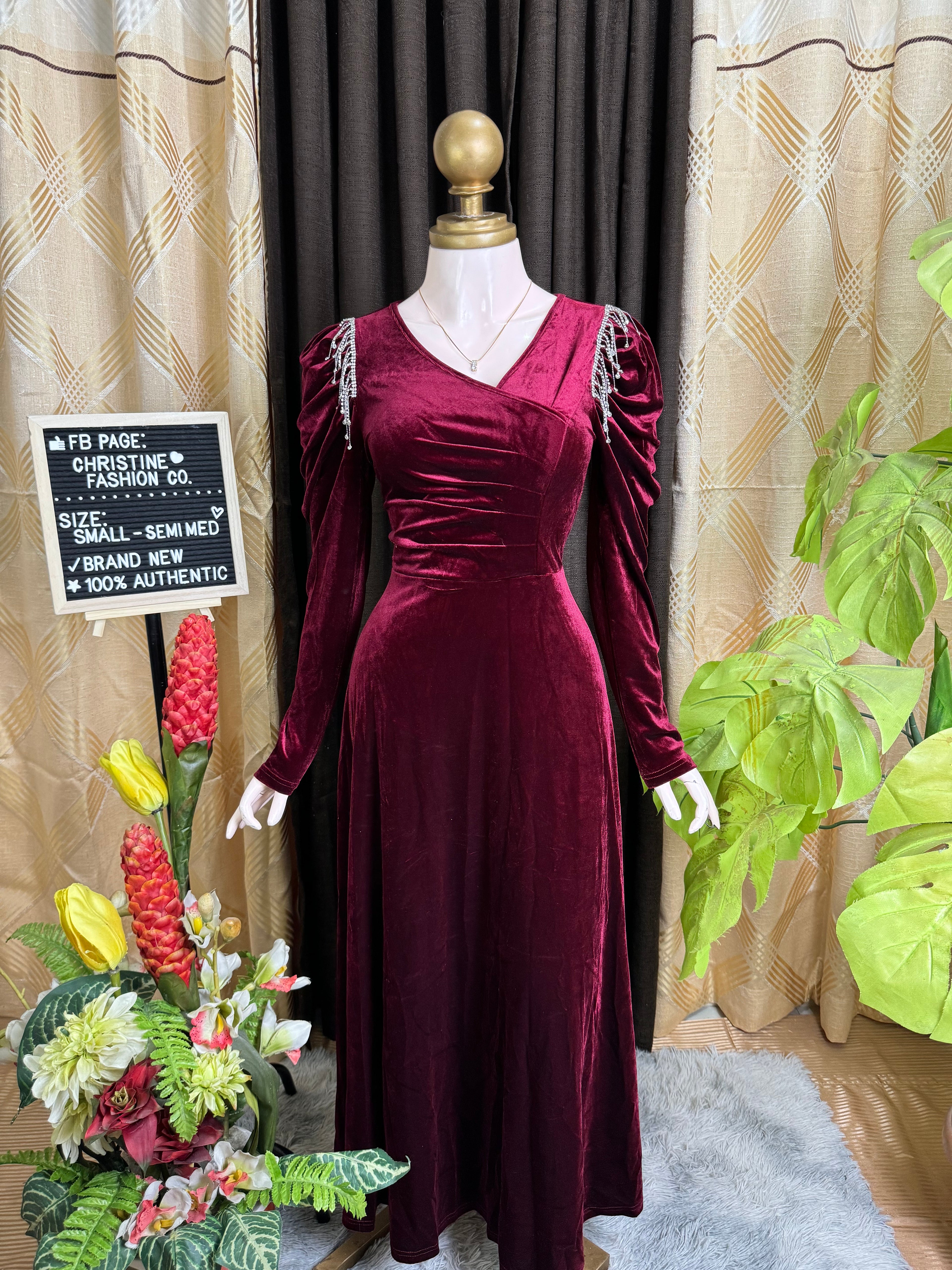 Red Velvet Event Dress