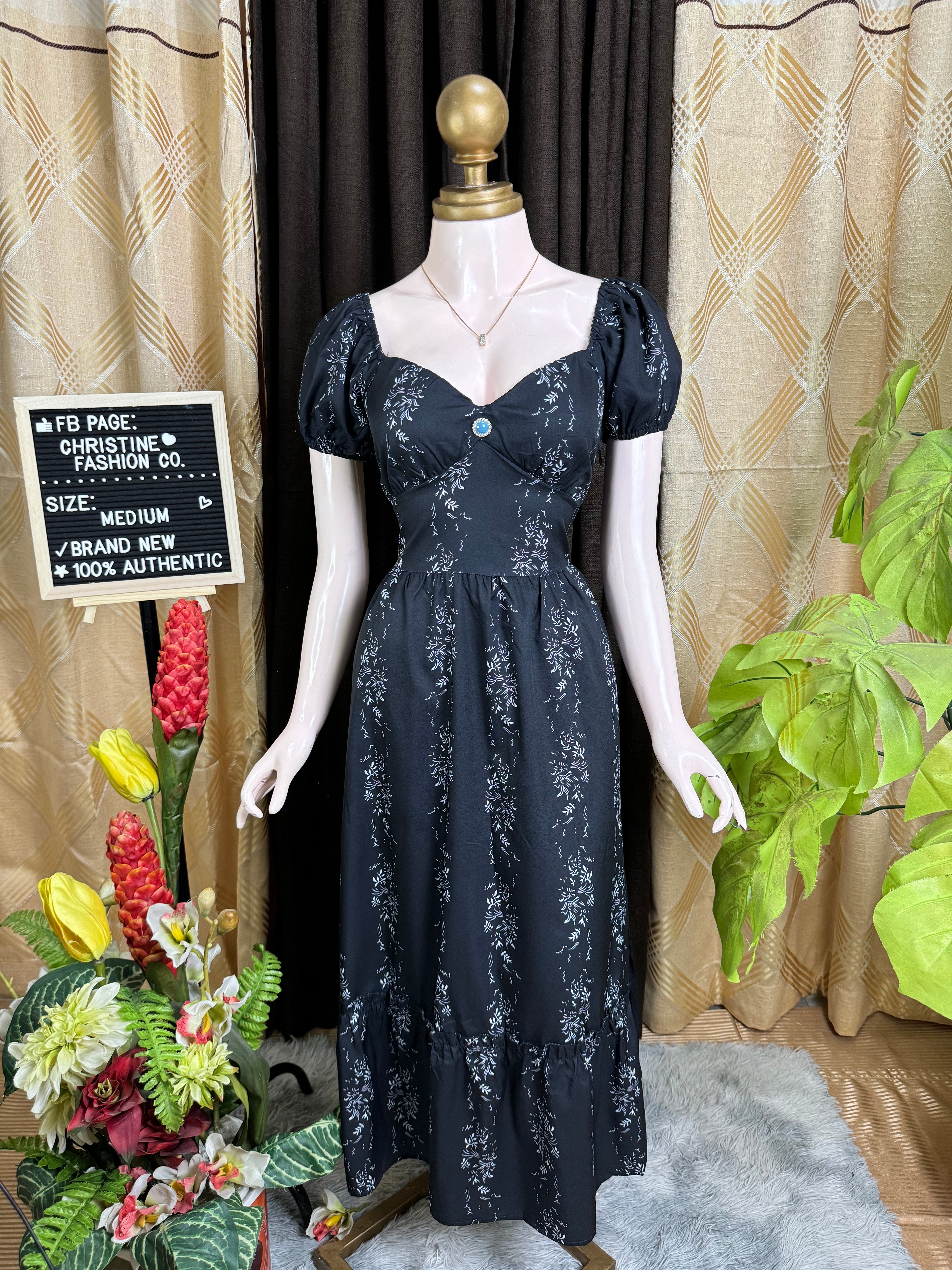 Casual Long Black Dress