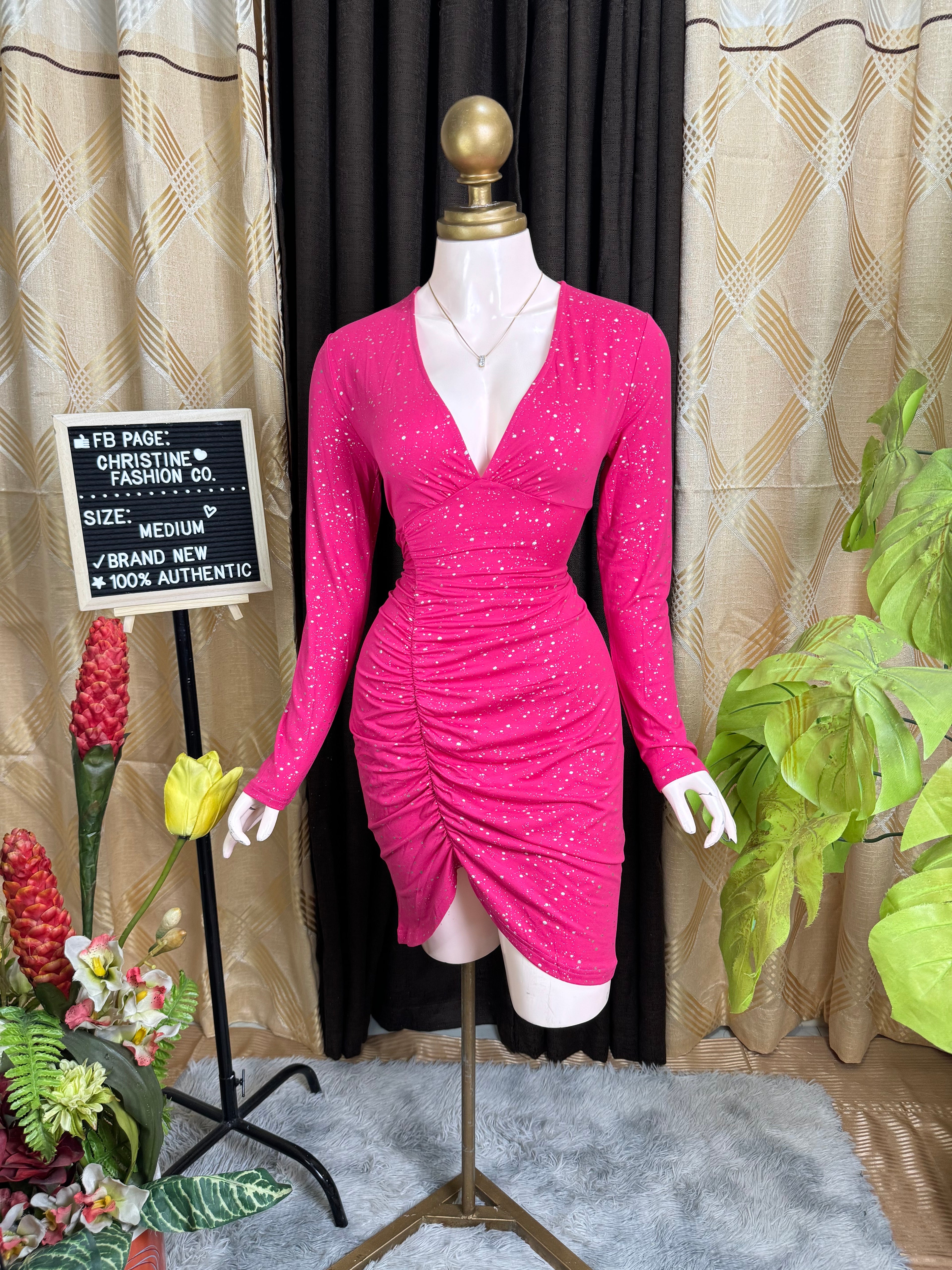 Pretty Barbie Pink Bodycon Dress
