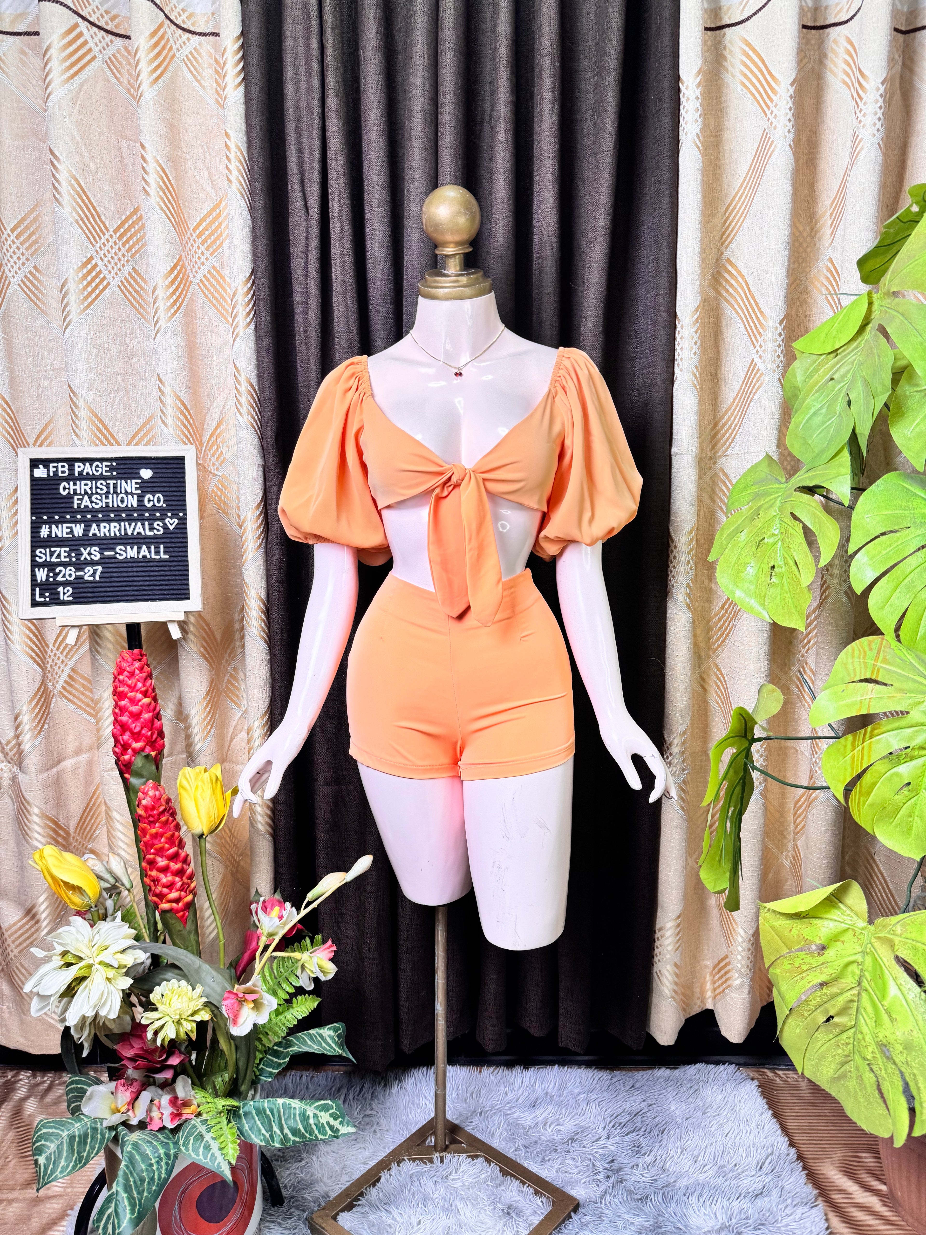 Sexy Orange Coords Outfit