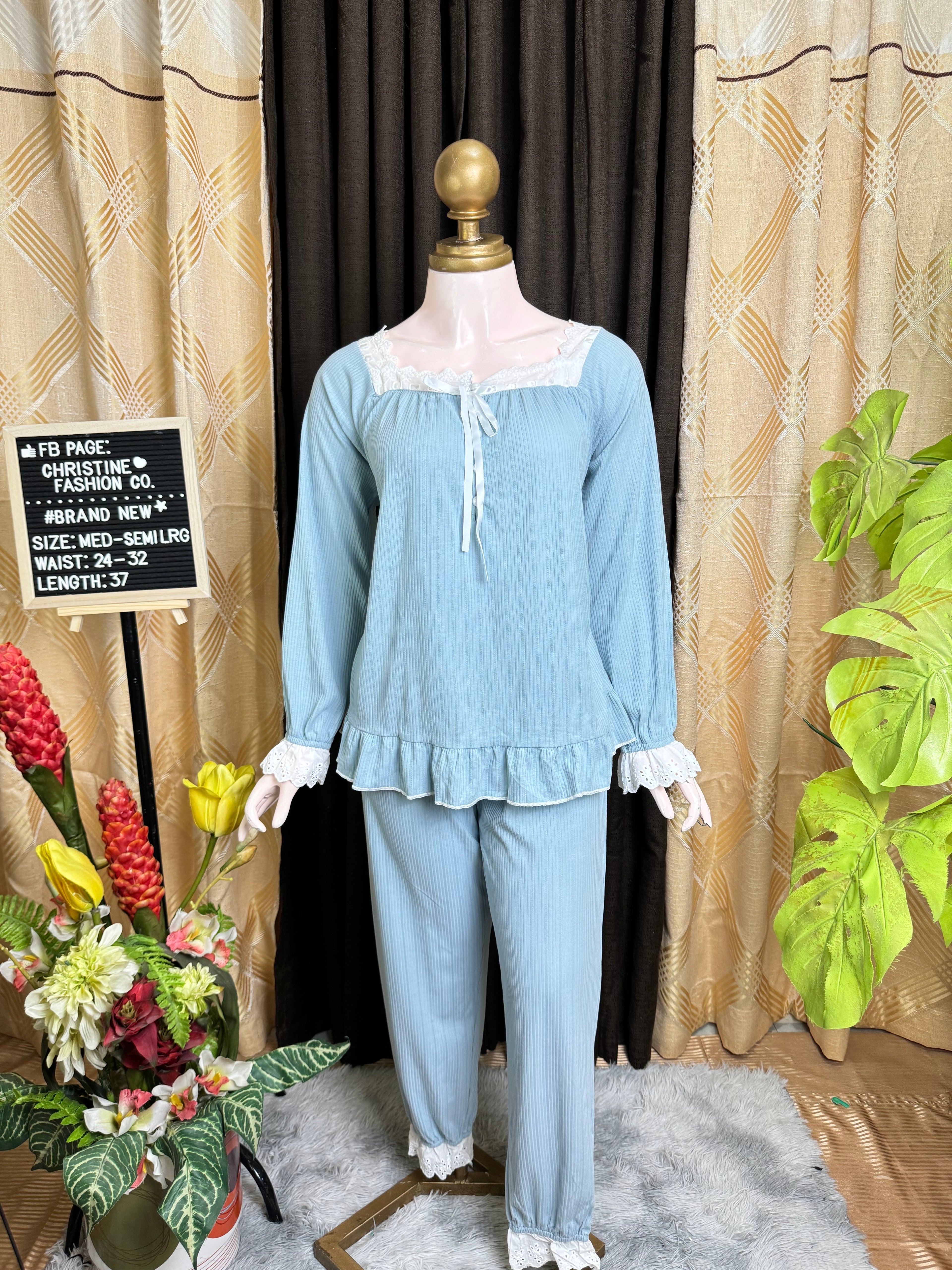 Classy Sky Blue Sleepwear