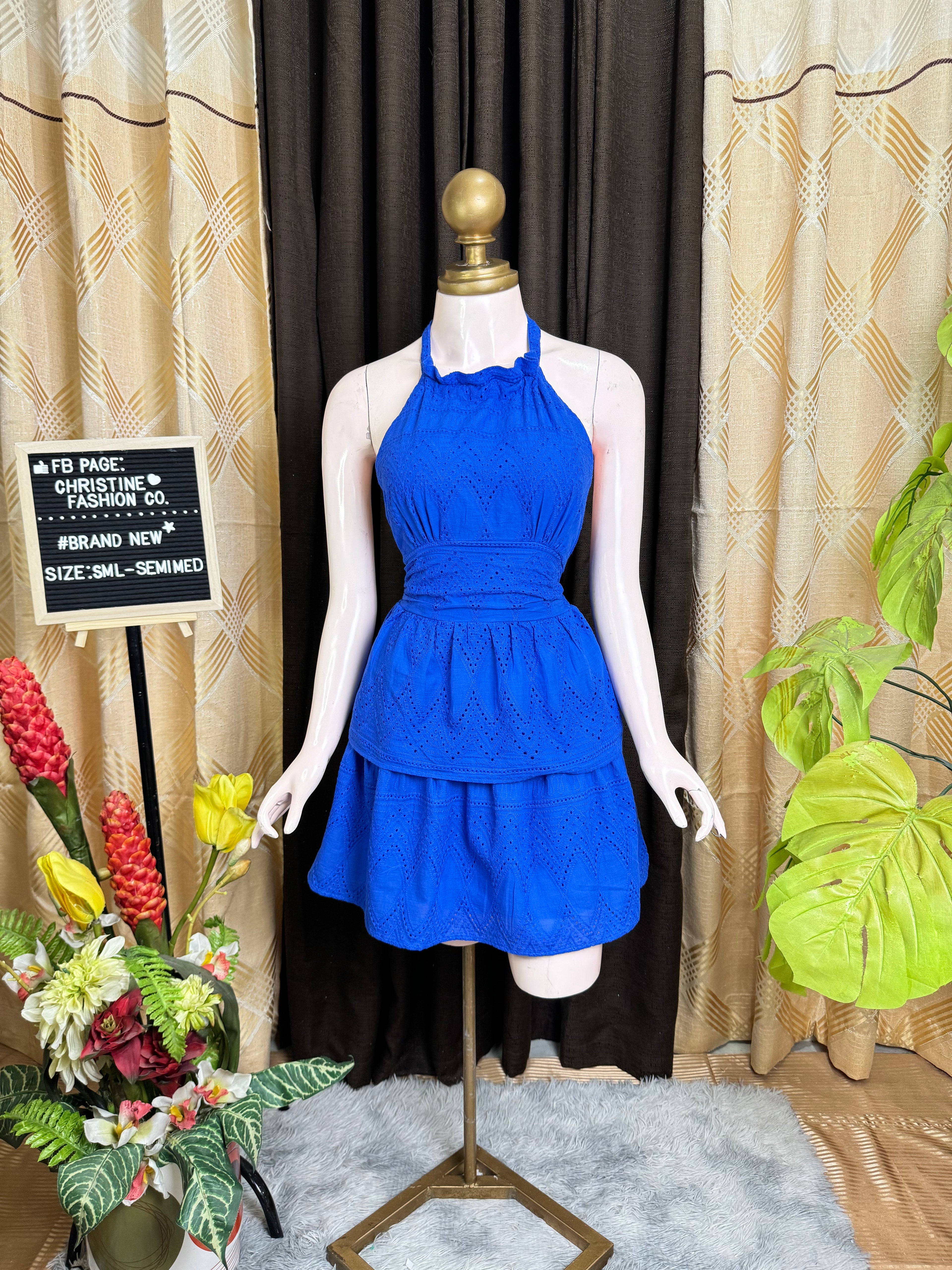 Pretty Blue Mini Dress