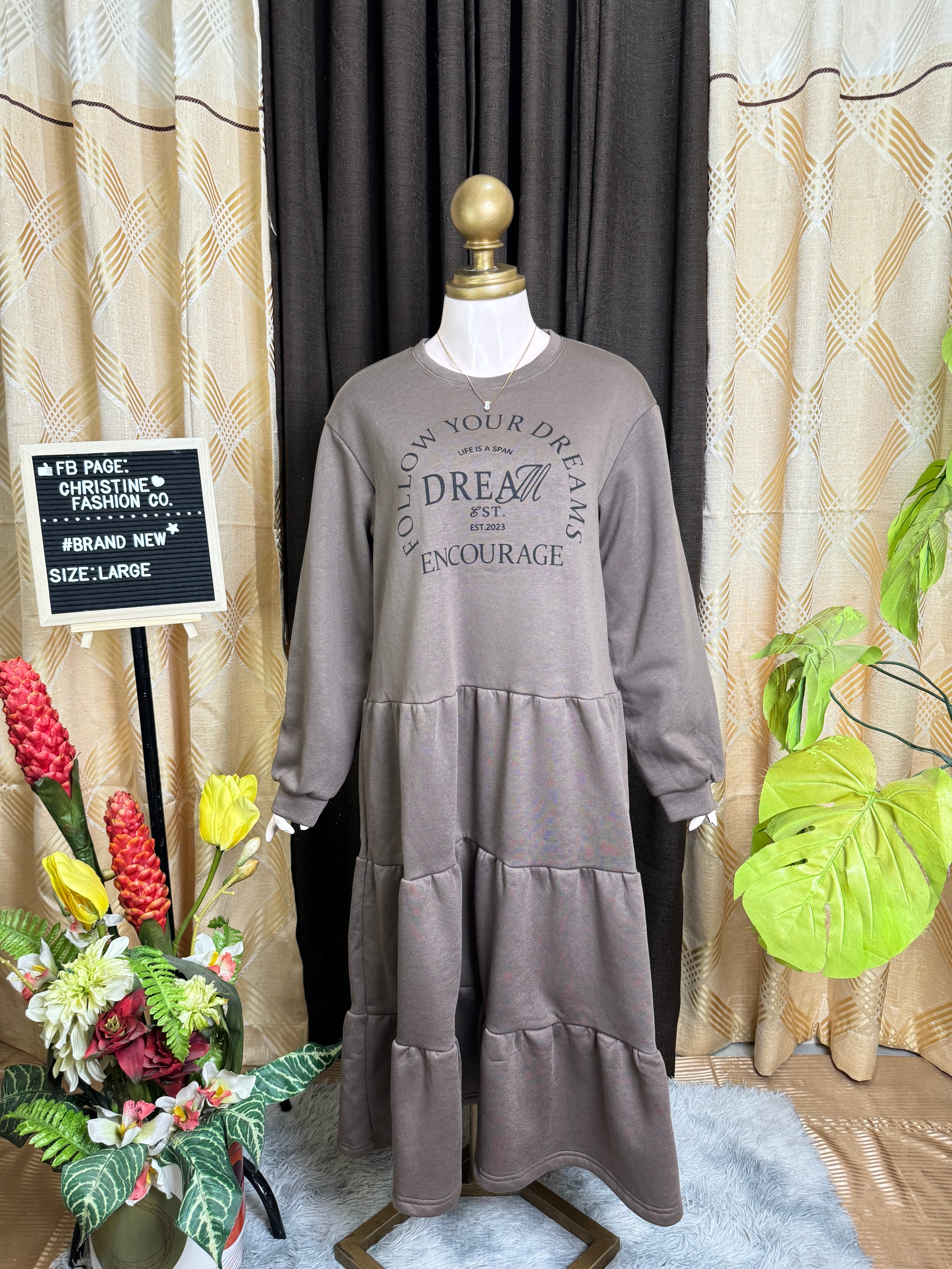 Casual Choco Brown Dress