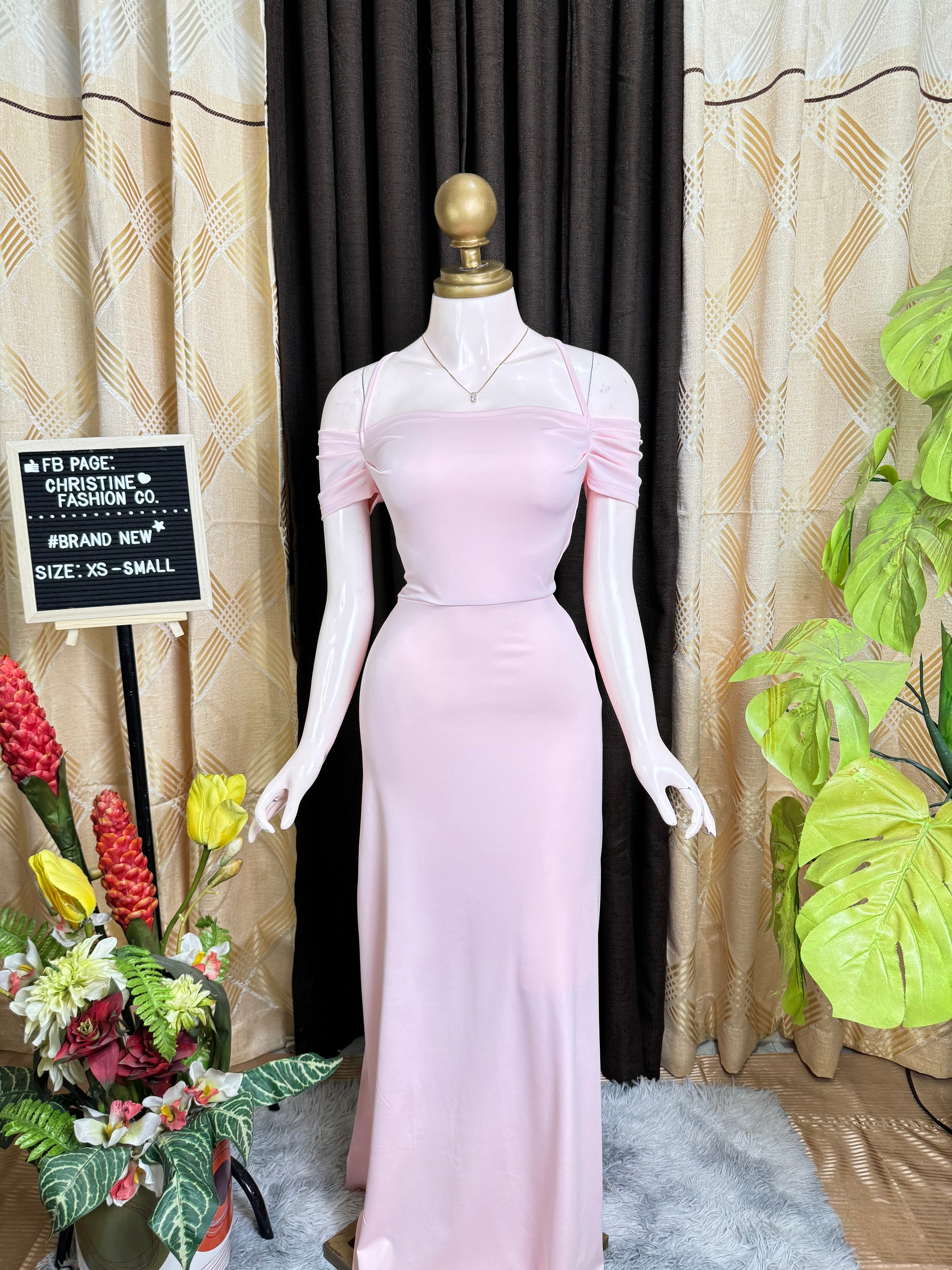 Pink Long Event Dress
