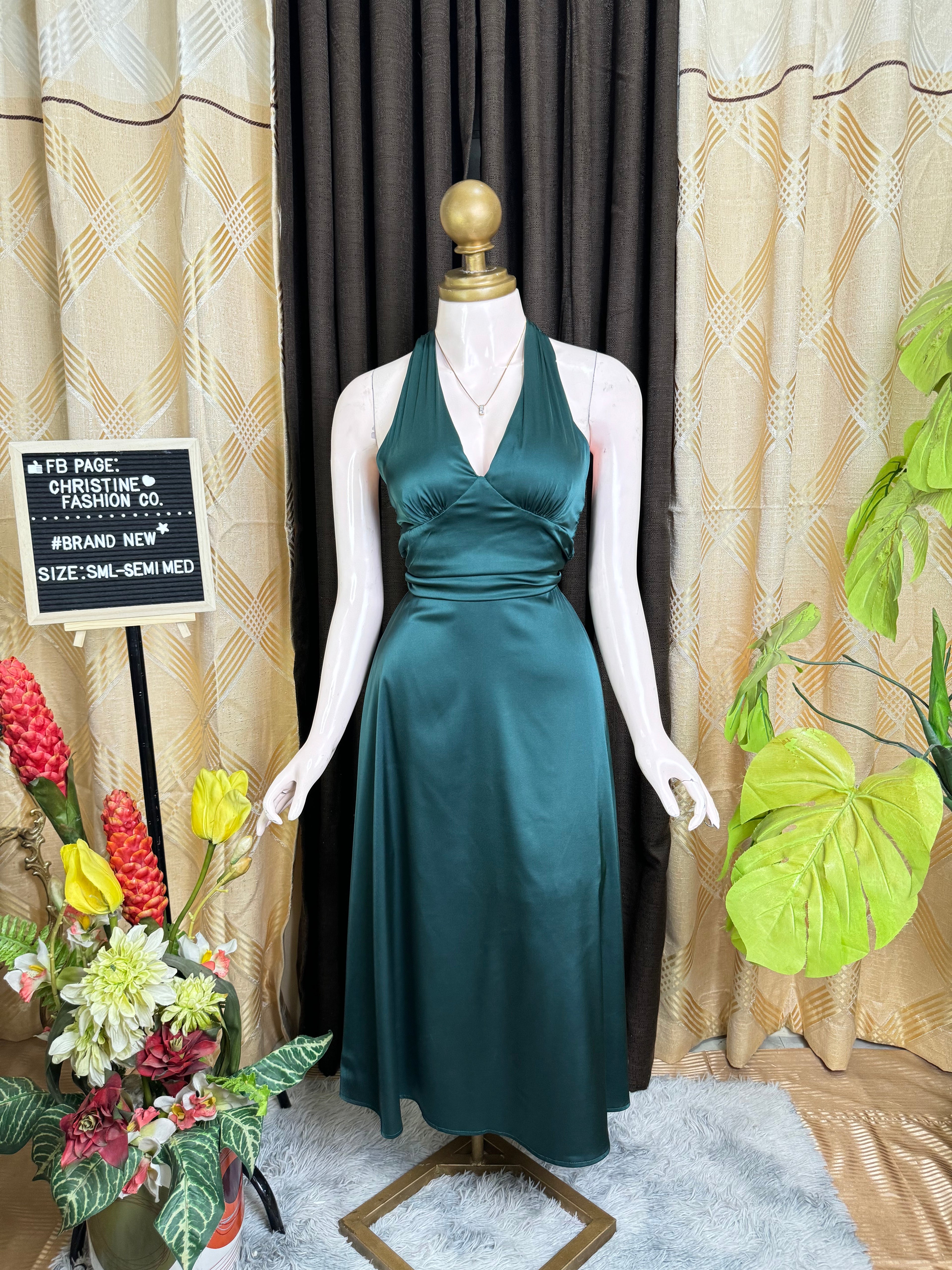 Emerald Green Long Dress