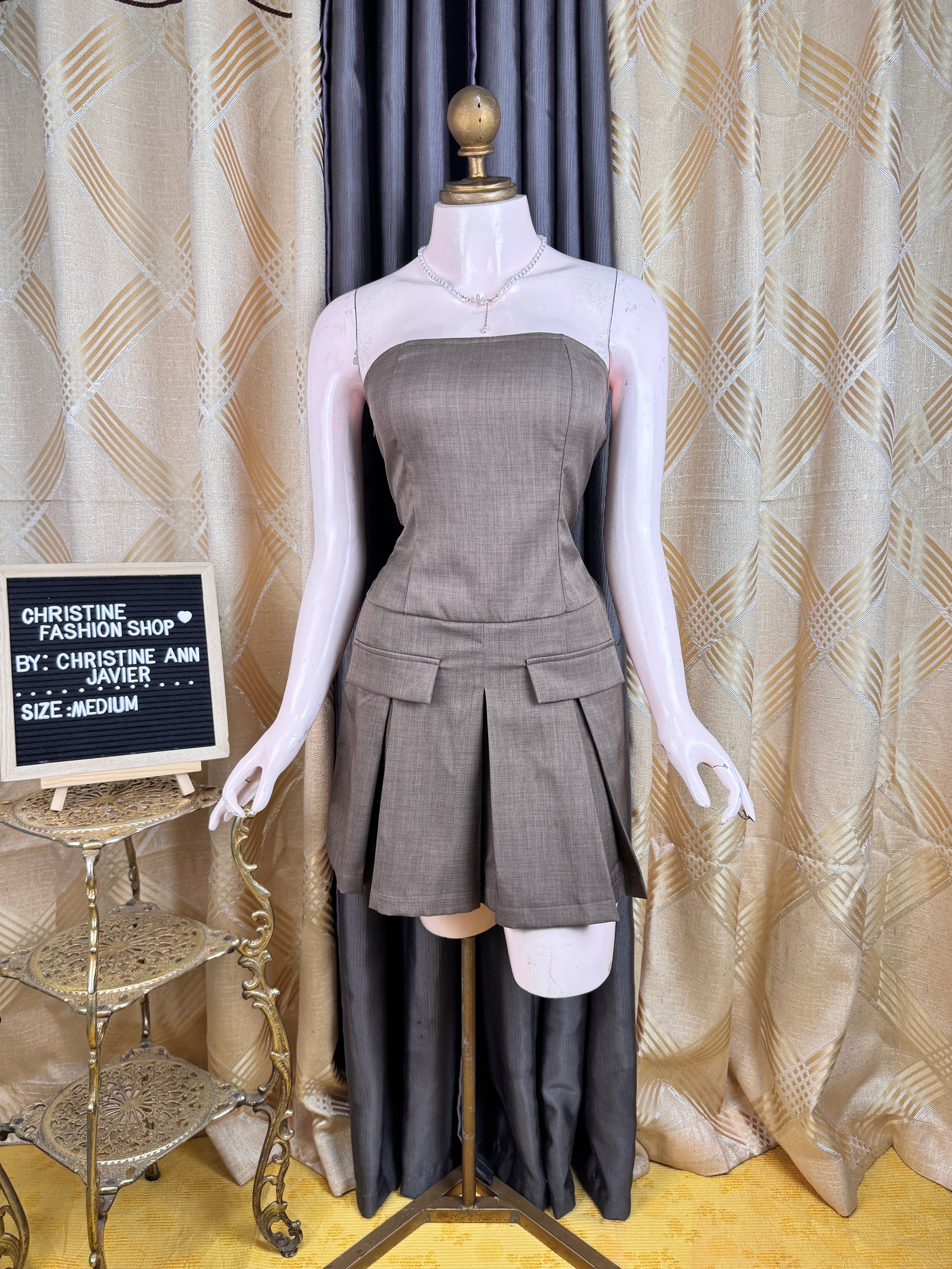 Pretty Choco Brown Mini Tube Dress