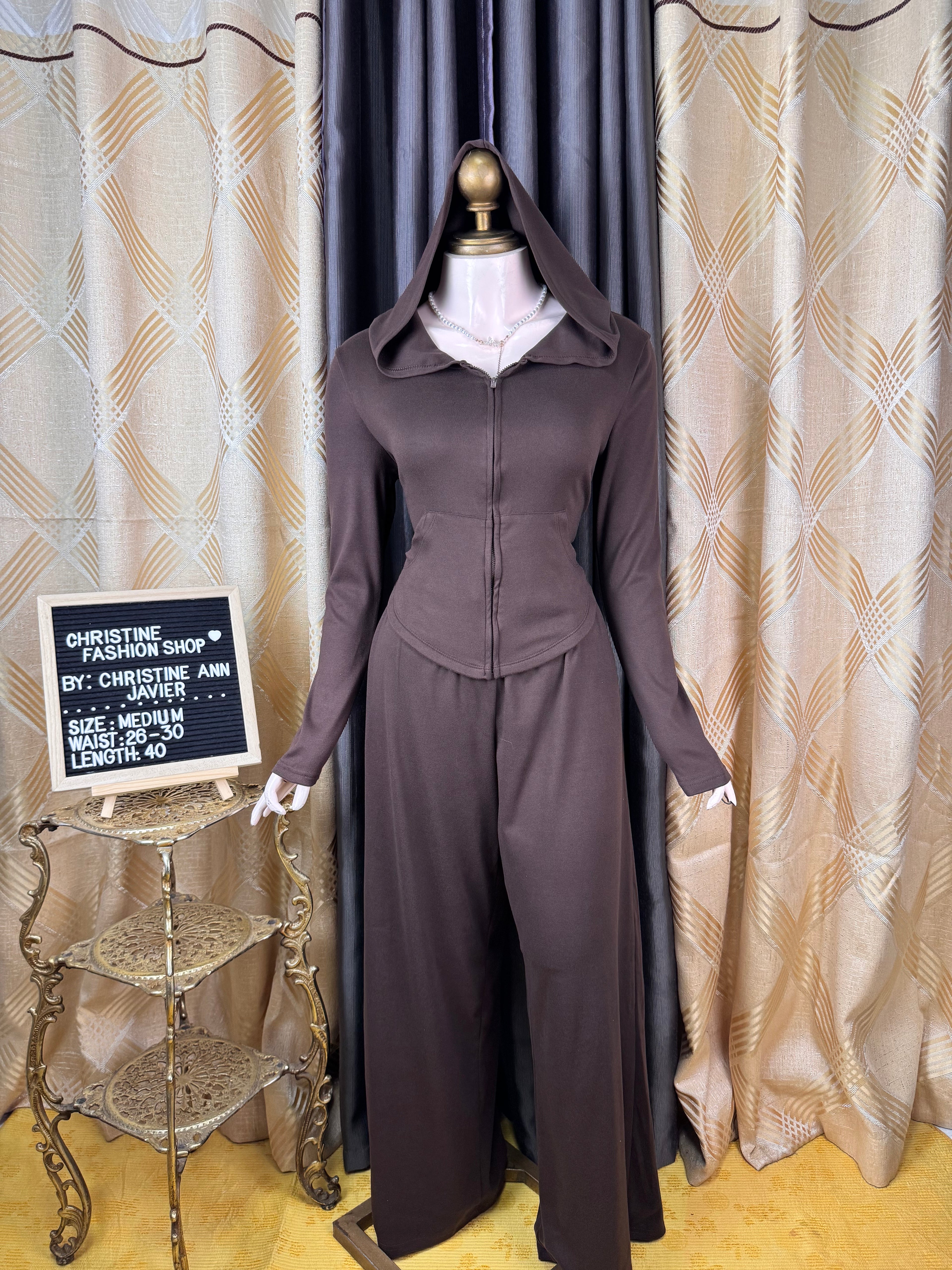 Stylish Choco Brown Long sleeve Hoody and Pants