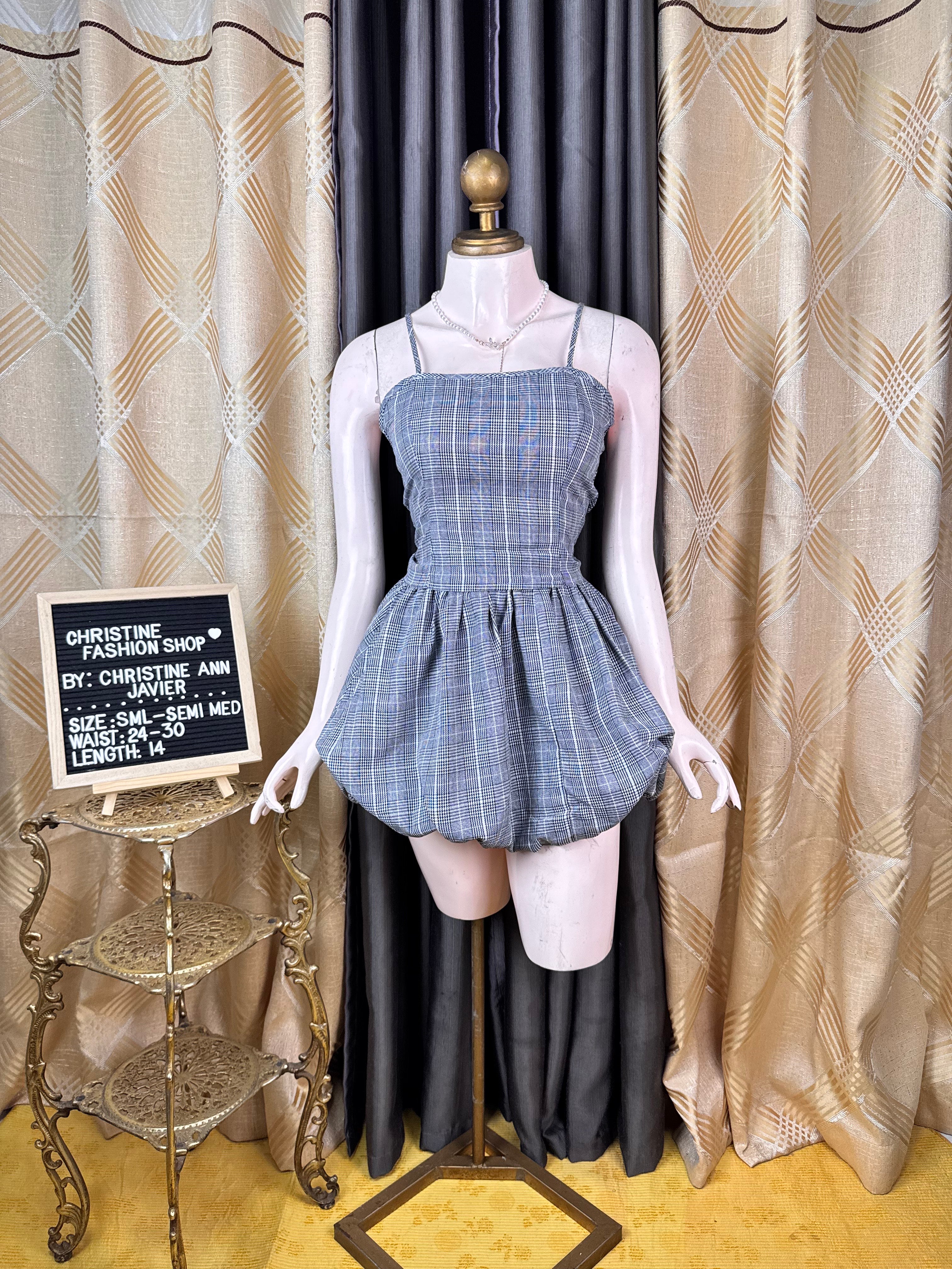 Fancy Gray Sleeveless Top and Balloon Skirt Coord-Set