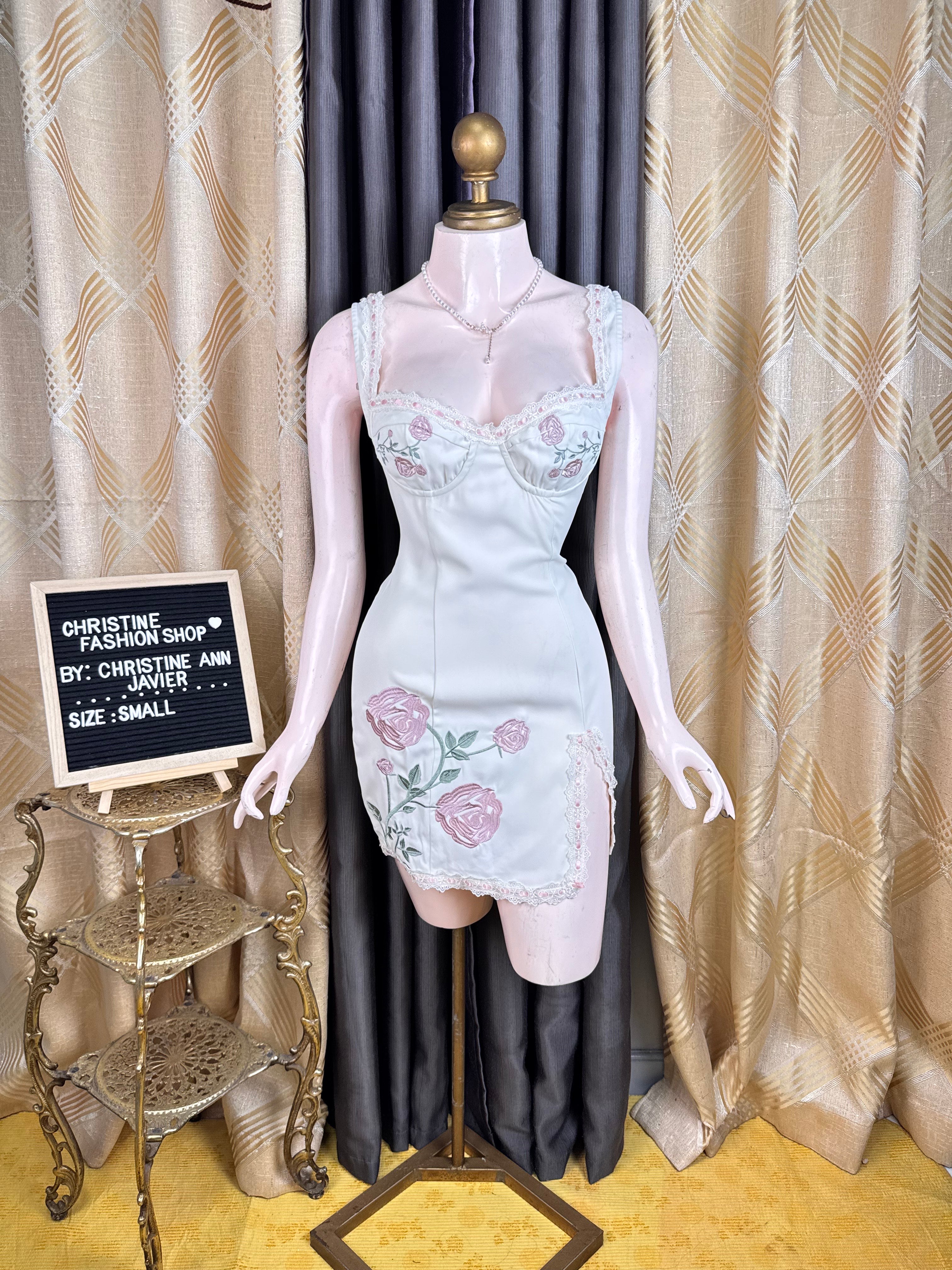 Fancy White Floral Dress