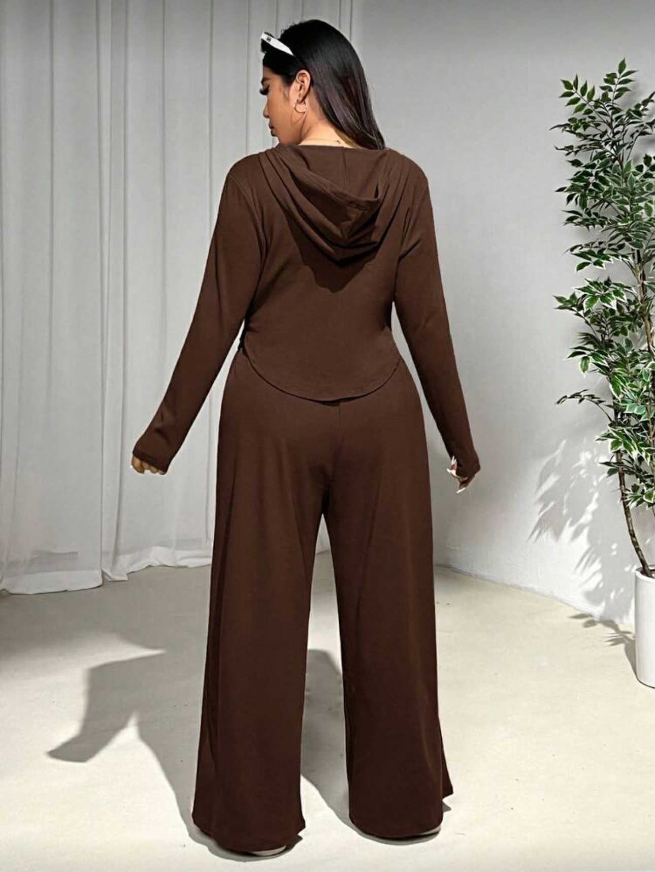 Stylish Choco Brown Long sleeve Hoody and Pants