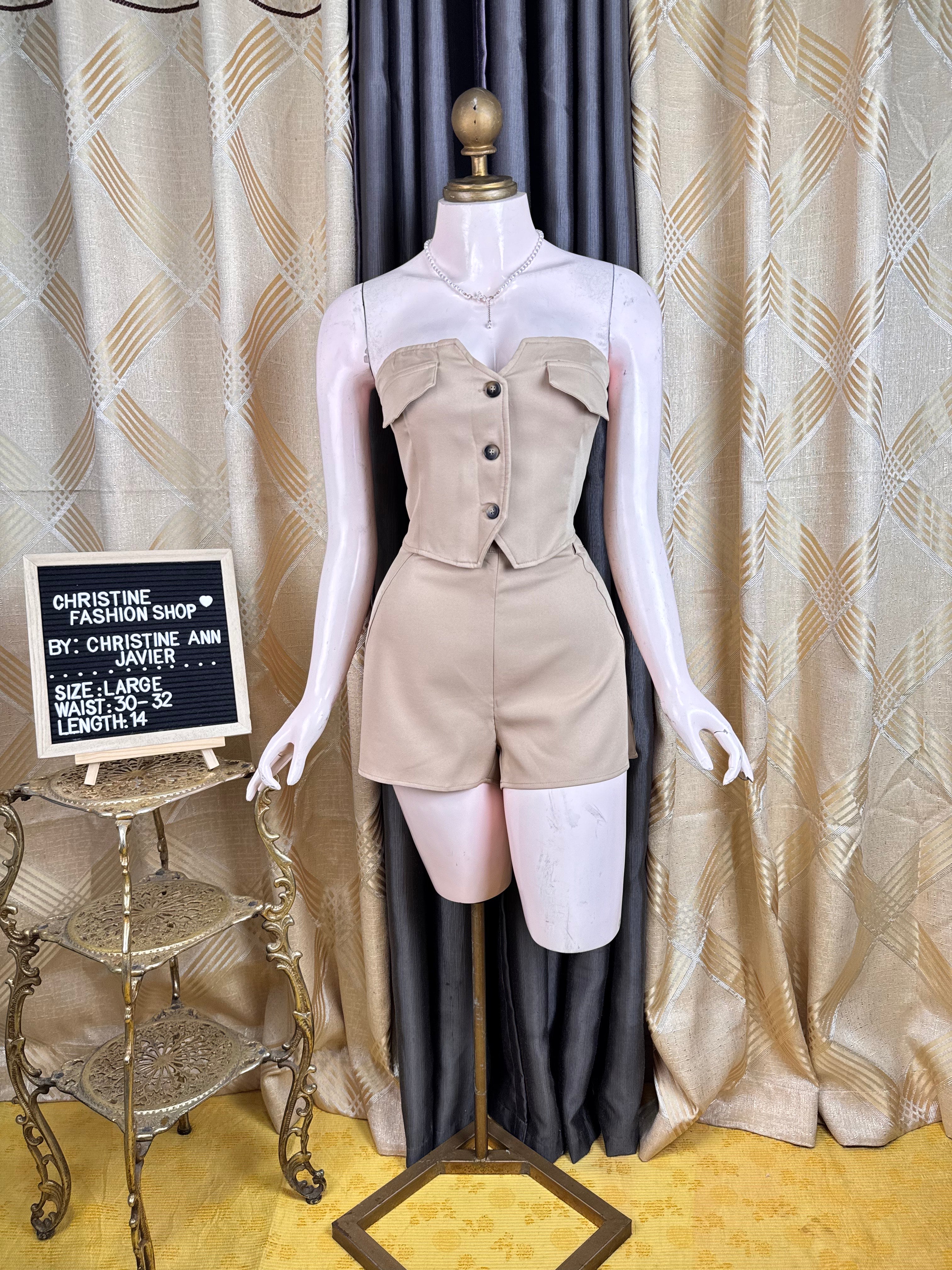 Casual Tube Vest and Short Coord-Set