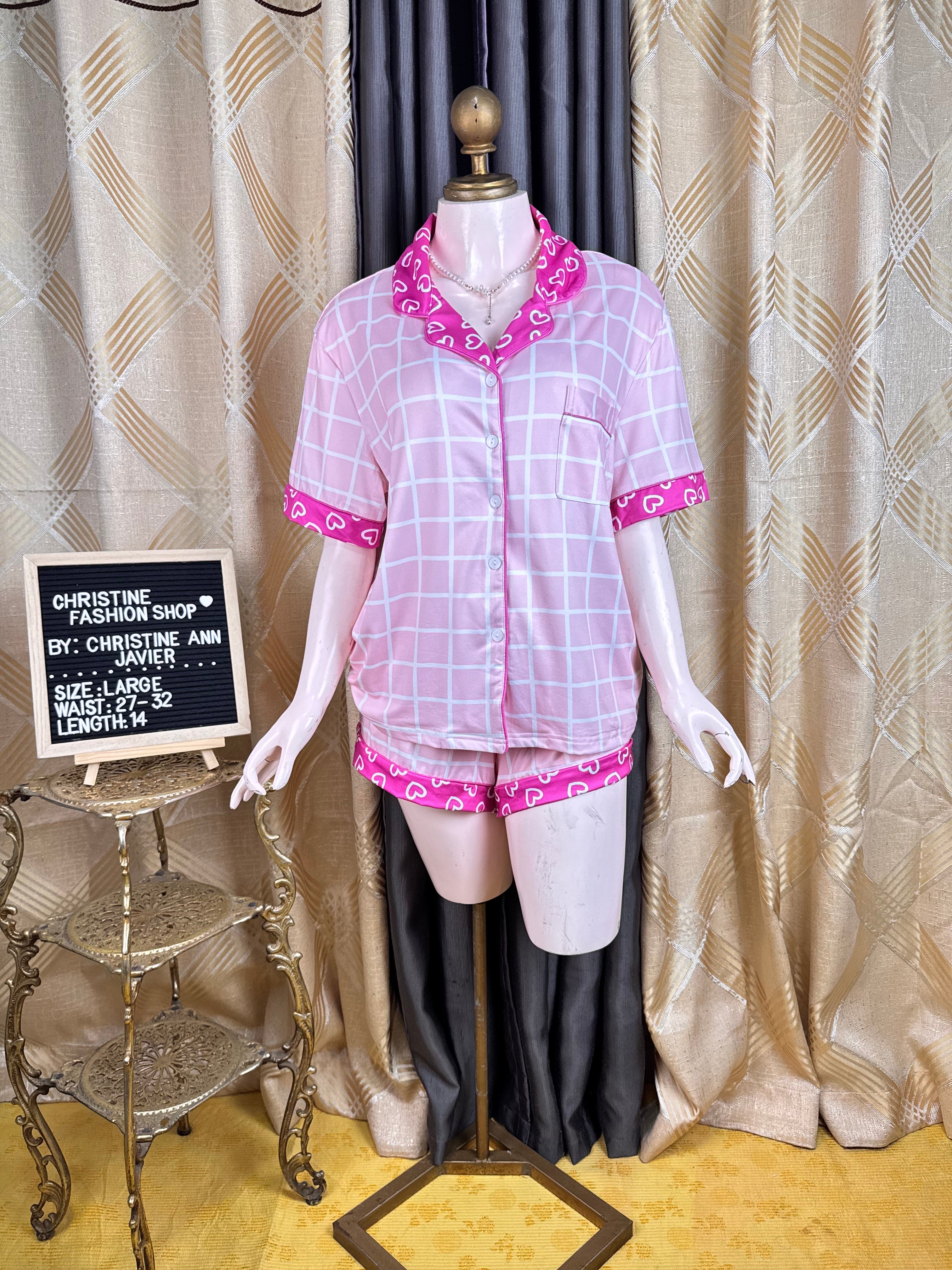 Pretty Barbie Pink in Stripe Sleepwear