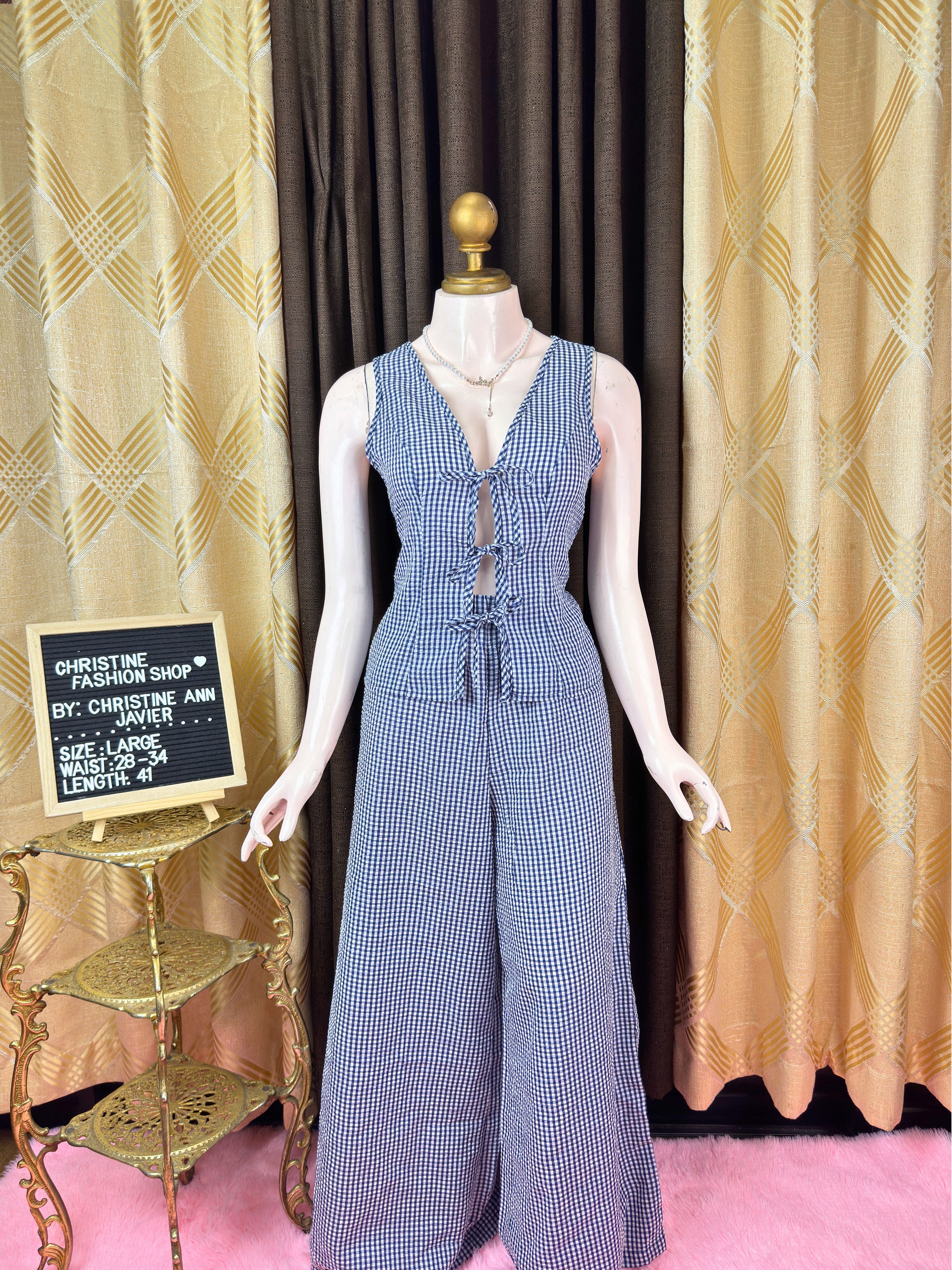 Tie-Up Gingham Style Coords