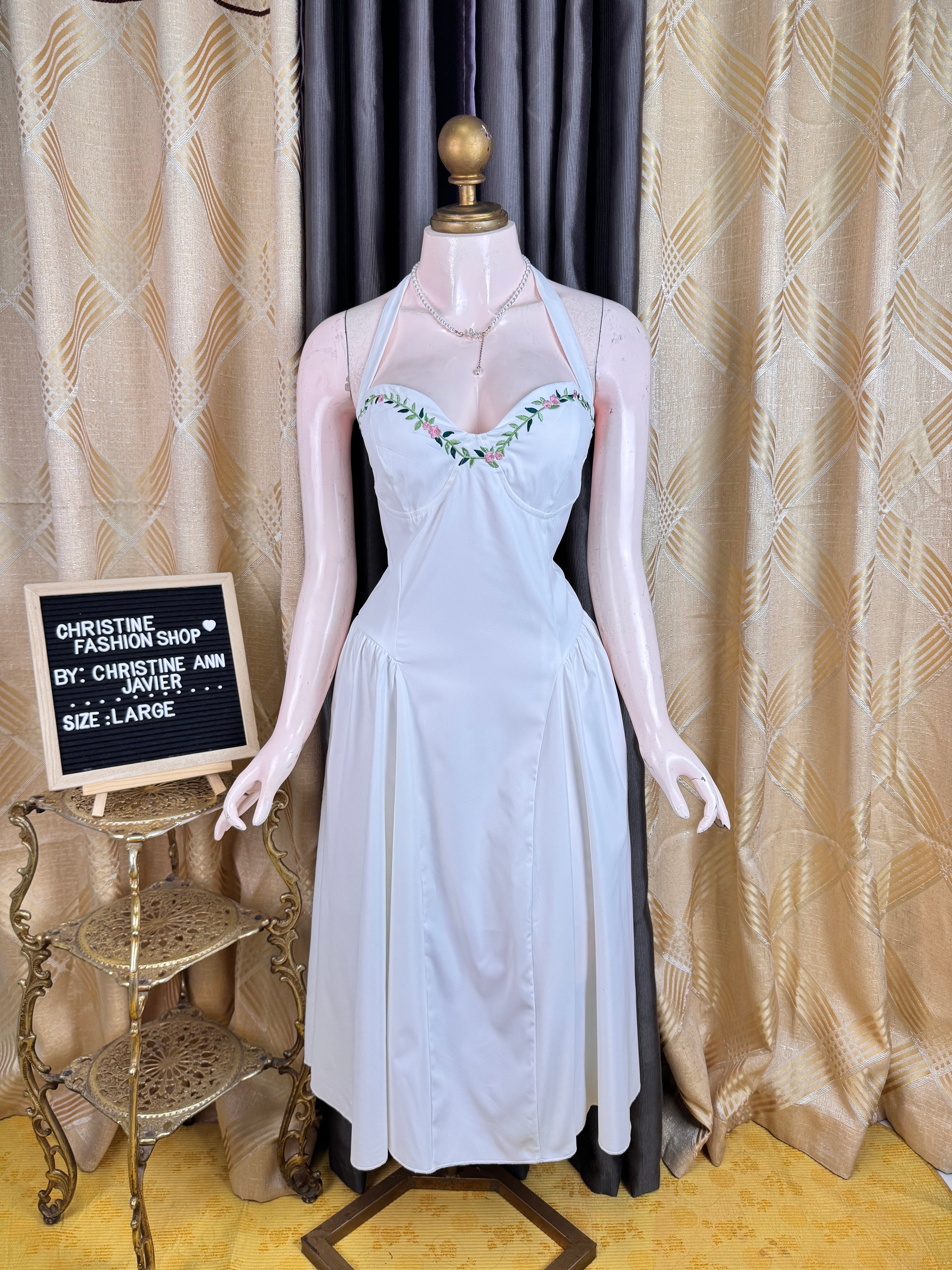 Pretty White Long Dress