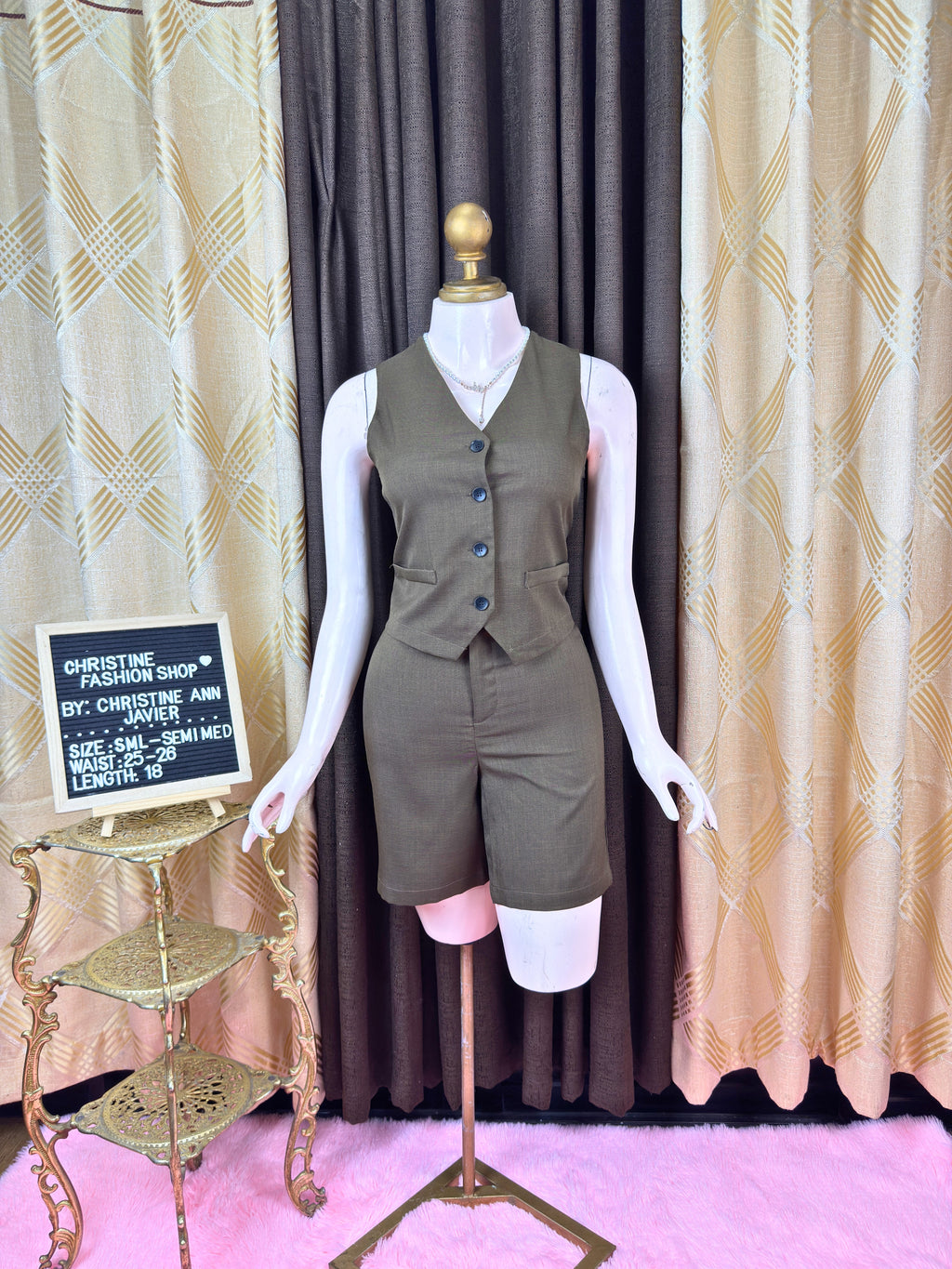 Casual Vest and Short Coords